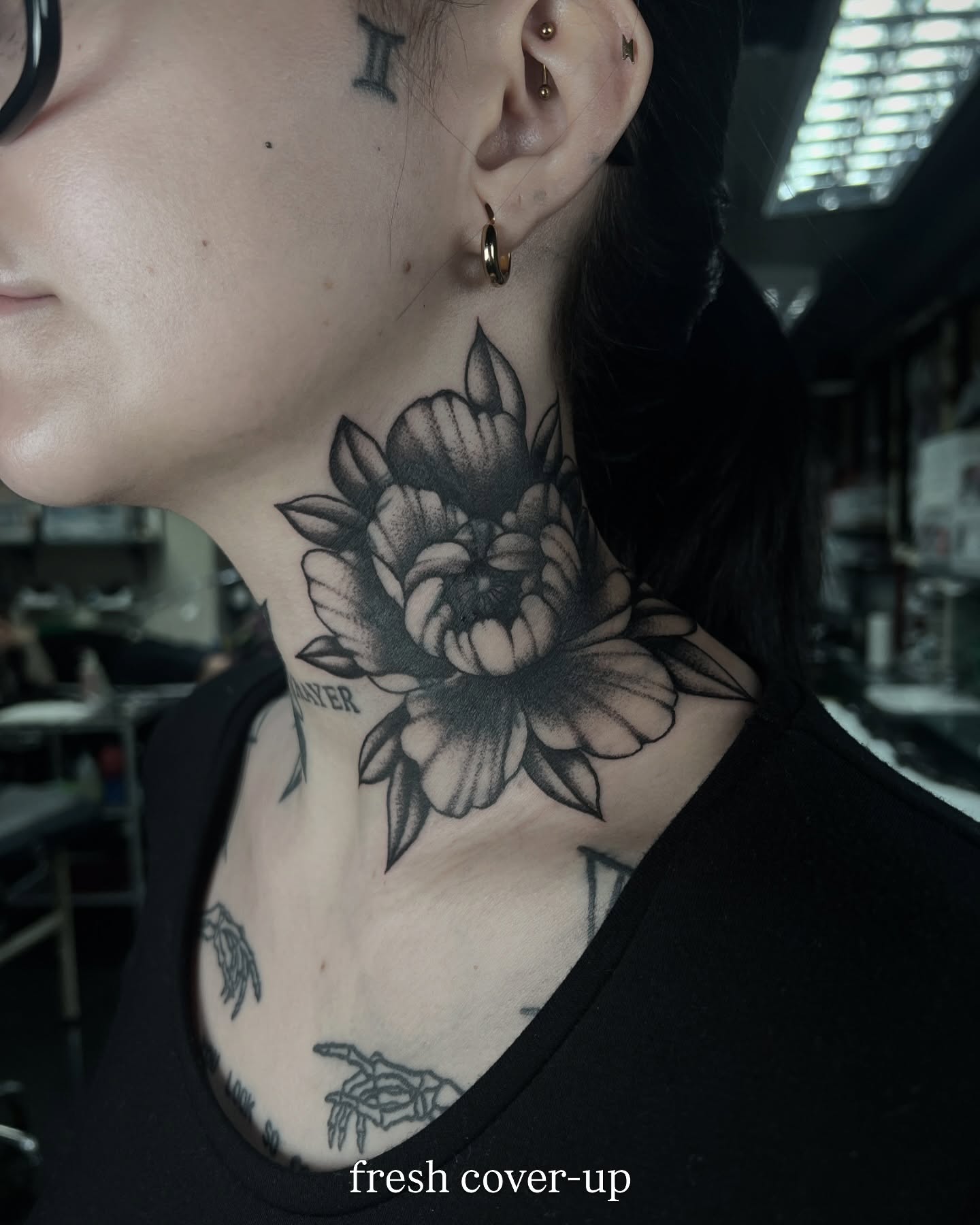 Tattoo by @rebecca_febo — black_and_grey