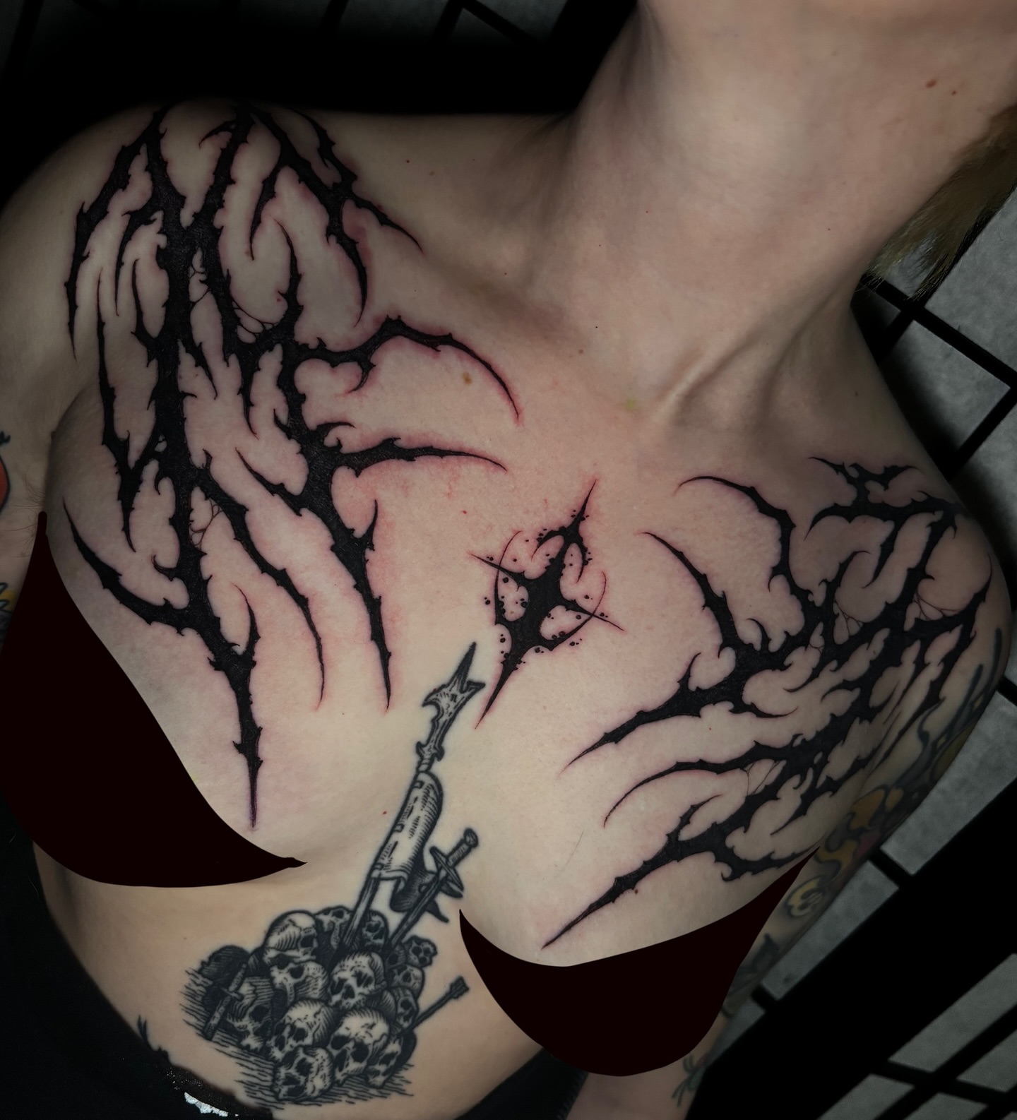 Tattoo by @sofiarosetattoos — black_and_grey