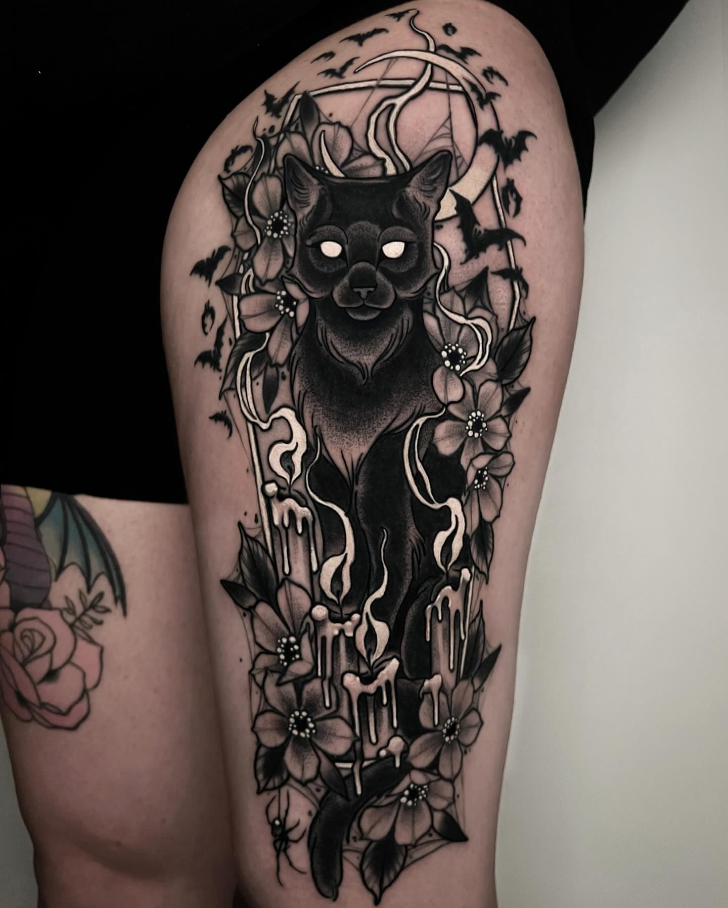 Tattoo by @yesitattoos — black_and_grey, dark_realism