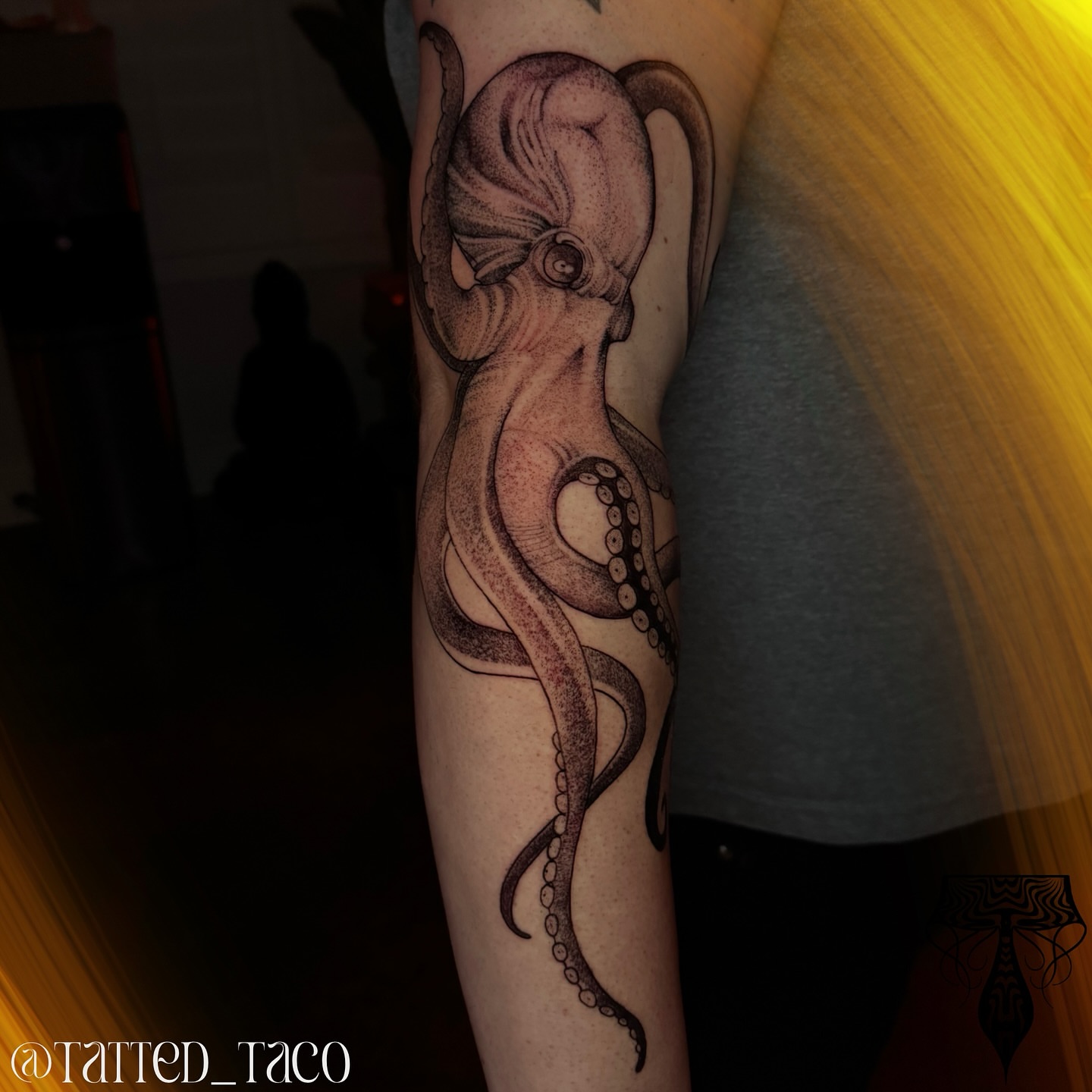Tattoo by @tatted_taco โ dotwork, realism
