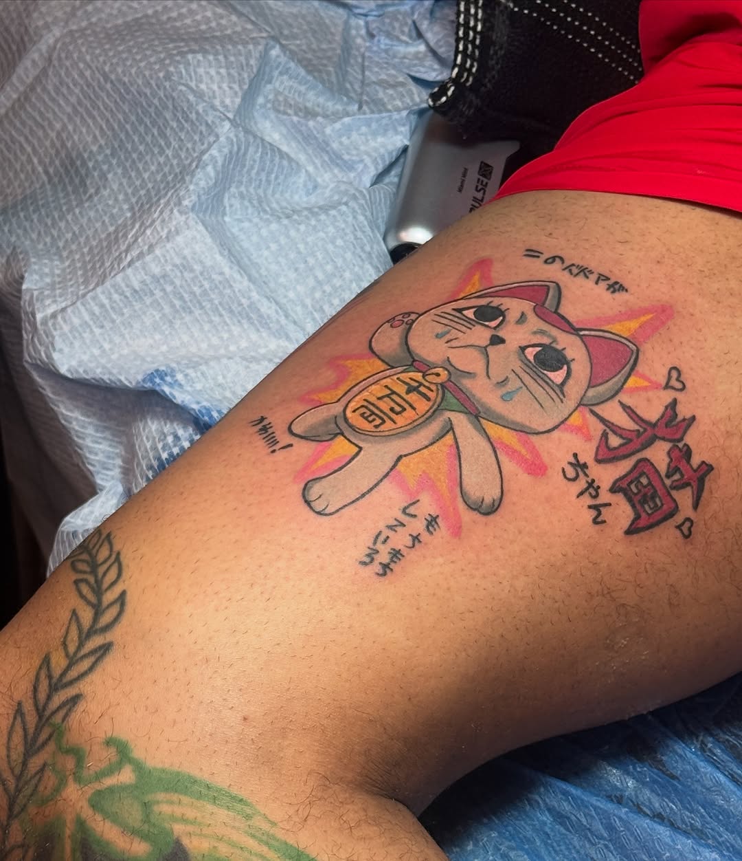 Tattoo by @artofwave5 — anime, lettering_script