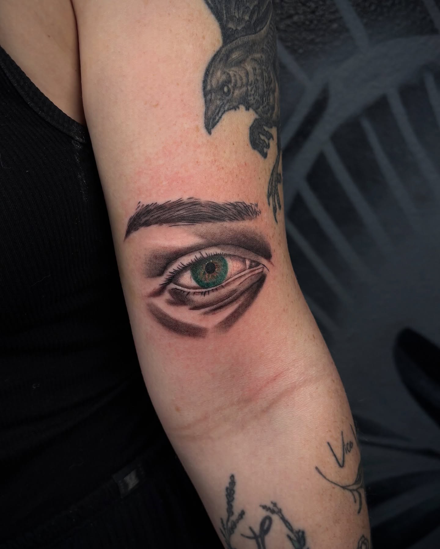Eye realism tattoo on the forearm by Las Vegas Tattoo Artist