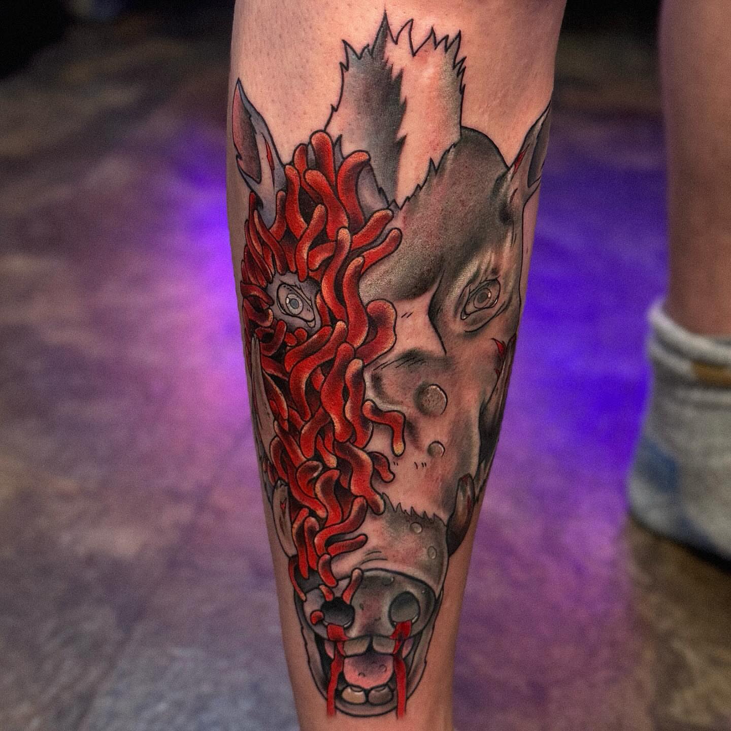 Tattoo by @alexis.tattoos — realism, dark_realism