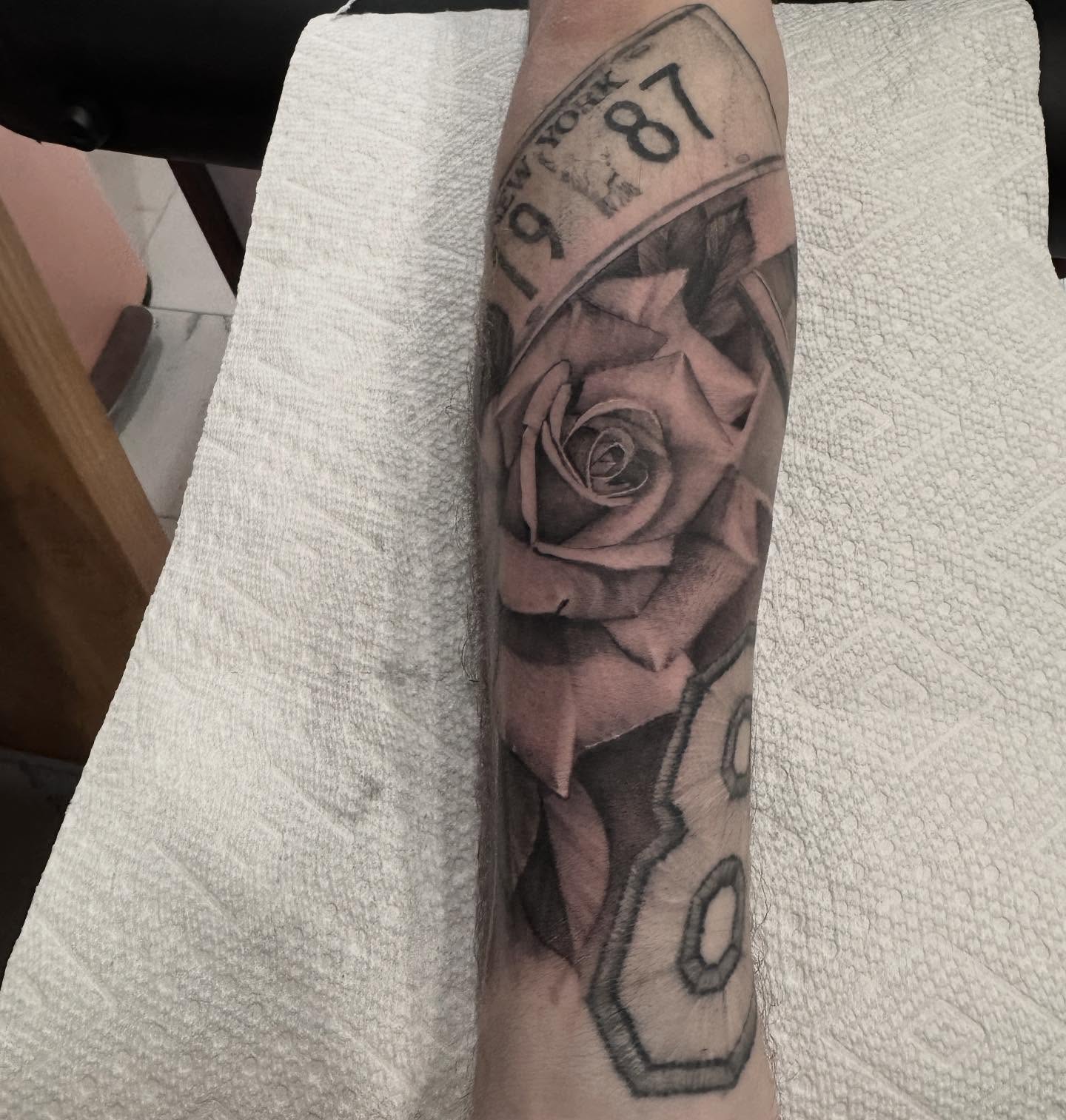 Tattoo by @tats_earnhardt — black_and_grey, realism