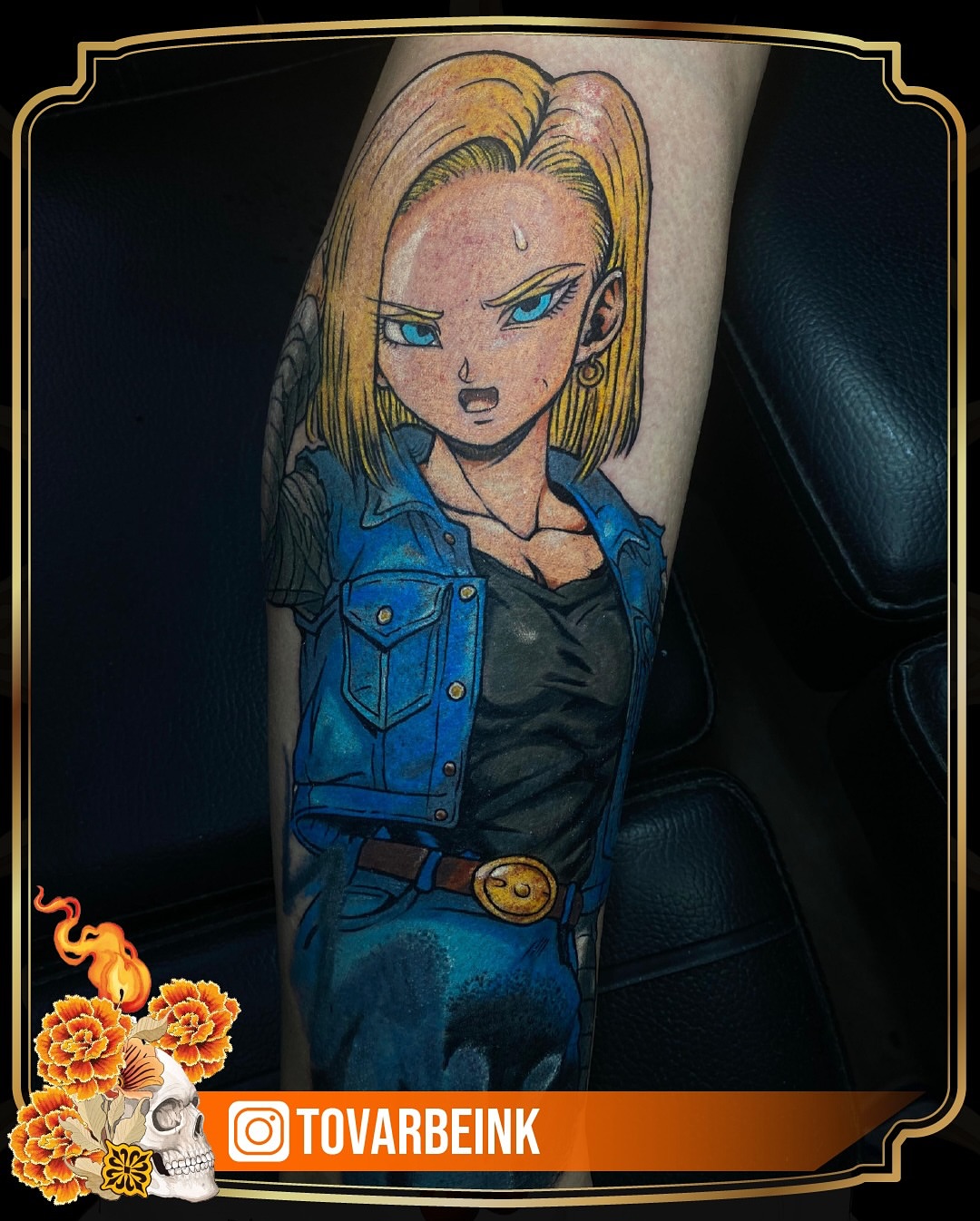 Tattoo by @tovarbeink — anime