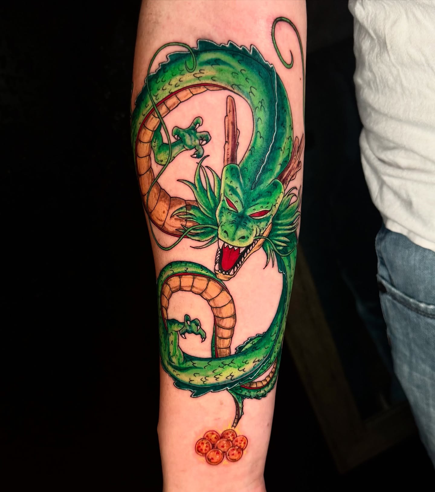 Dragon ball z dragon new school tattoo on the forearm by ♠️KEITHKUSTOM♠️ San Antonio Tattoo Artist