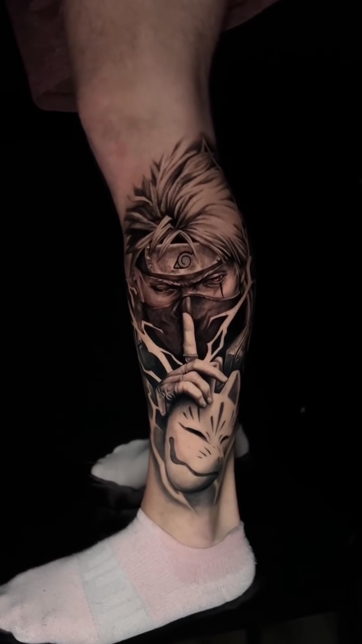 Masked figure realism tattoo by Tommy Nguyen, Eastpointe, Michigan