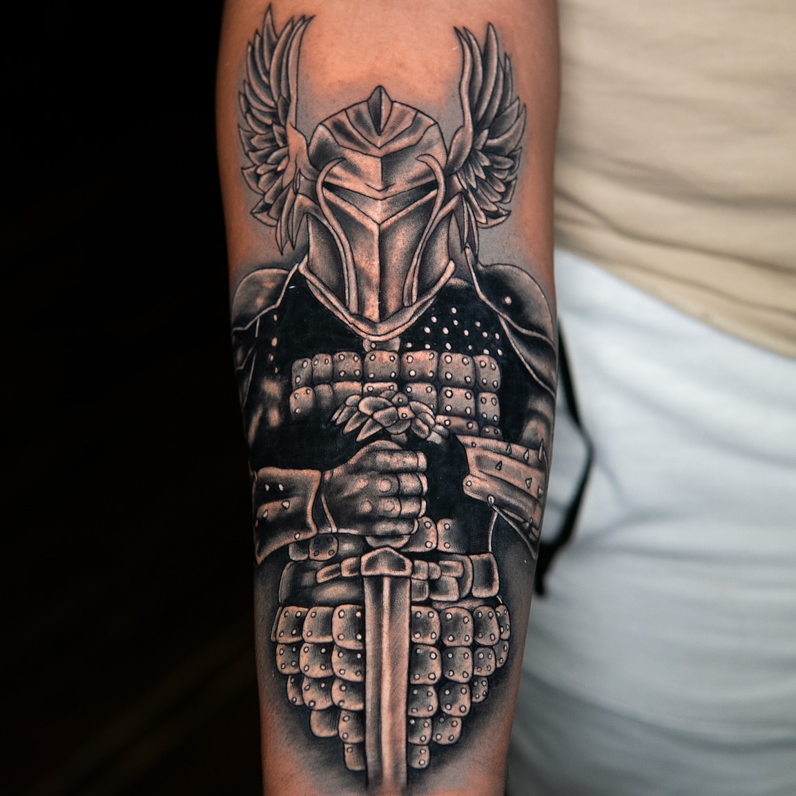 Tattoo by @felixxmtattoo — black_and_grey, realism