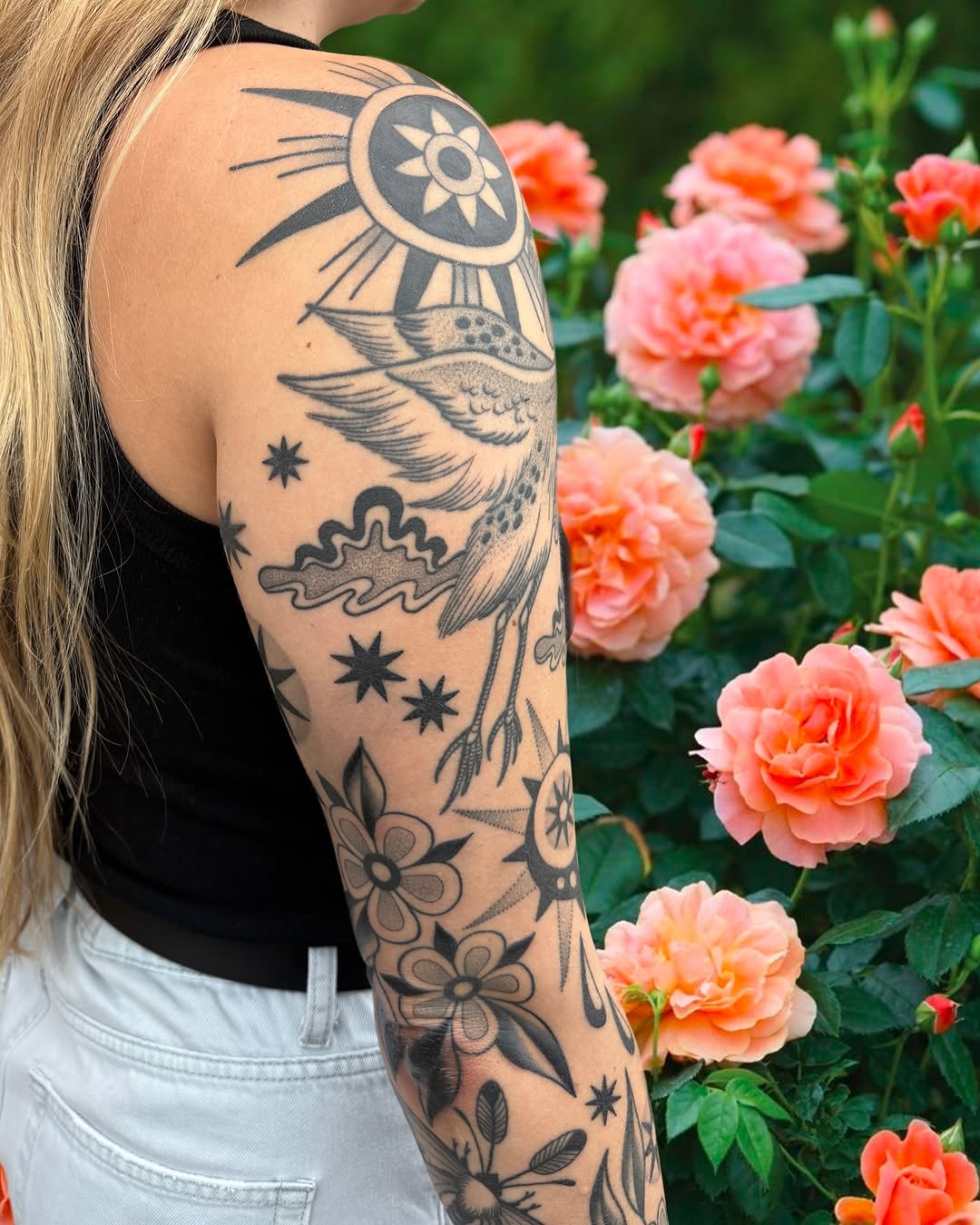 Tattoo by @bacontattoos — american_traditional, black_and_grey