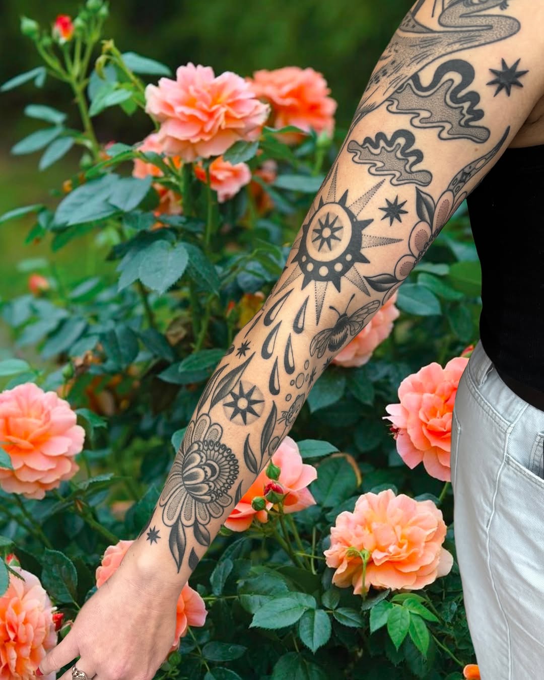 Tattoo by @bacontattoos — black_and_grey, ornamental