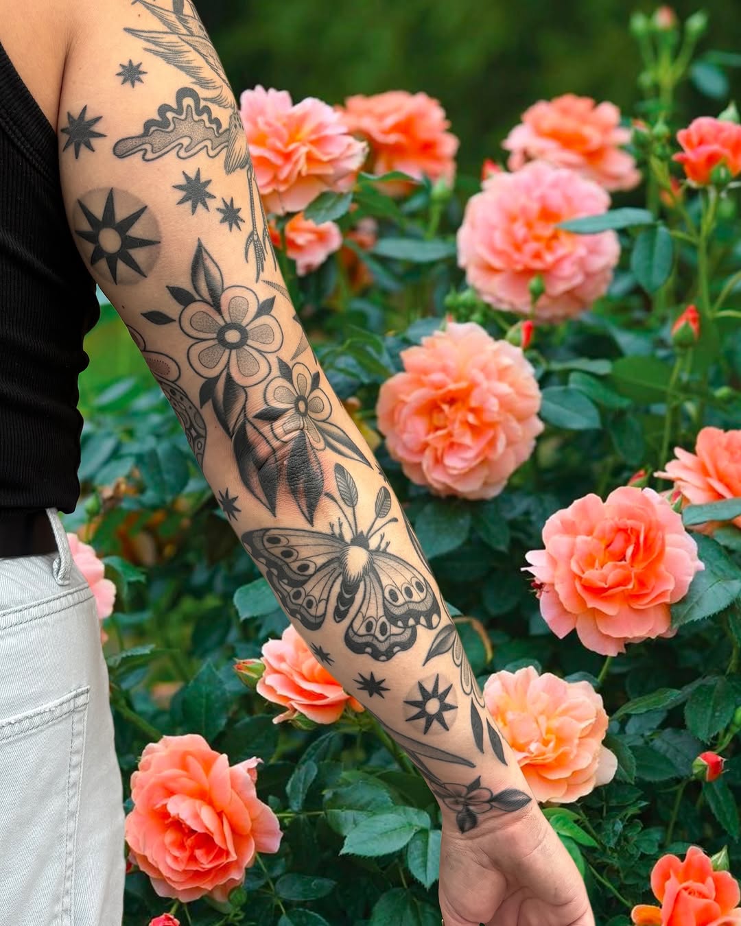 Tattoo by @bacontattoos — black_and_grey, fine_line