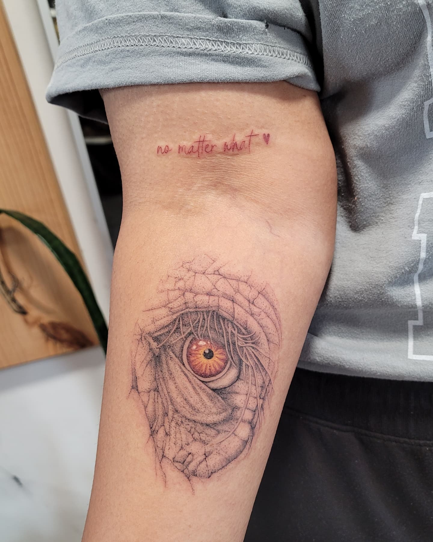 Eye realism tattoo on the forearm by Keith Countryman, Fort Worth, Texas