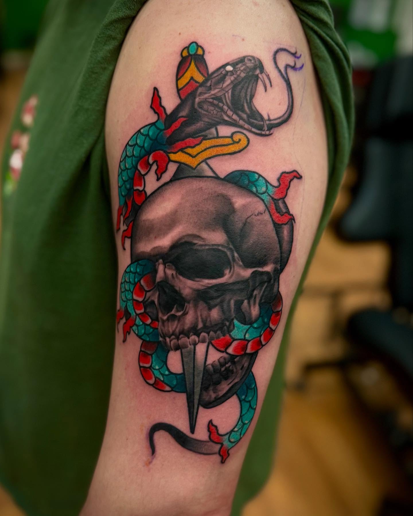 Tattoo by @babcocktattoo — american_traditional, realism