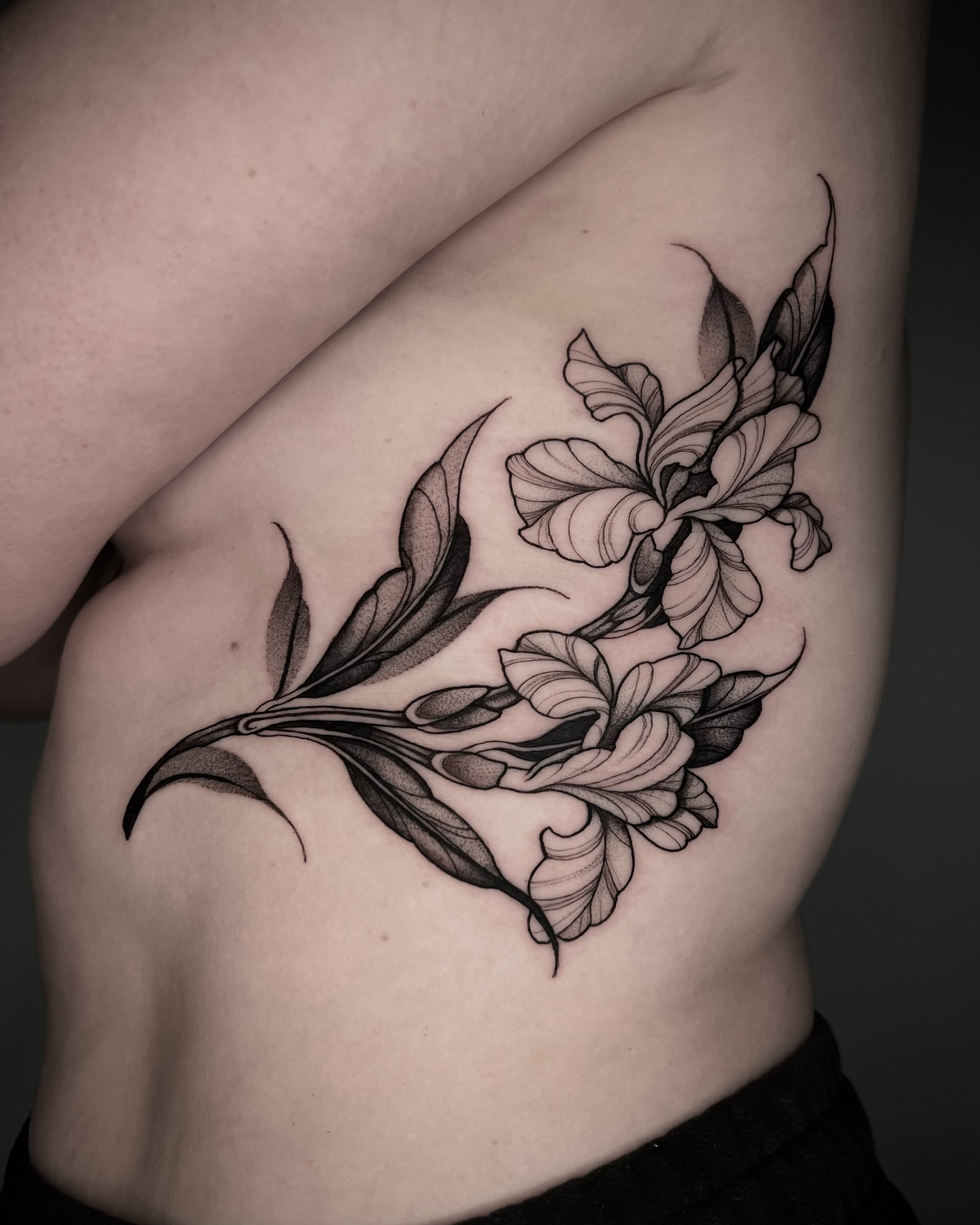 Tattoo by @caitybugink โ black_and_grey