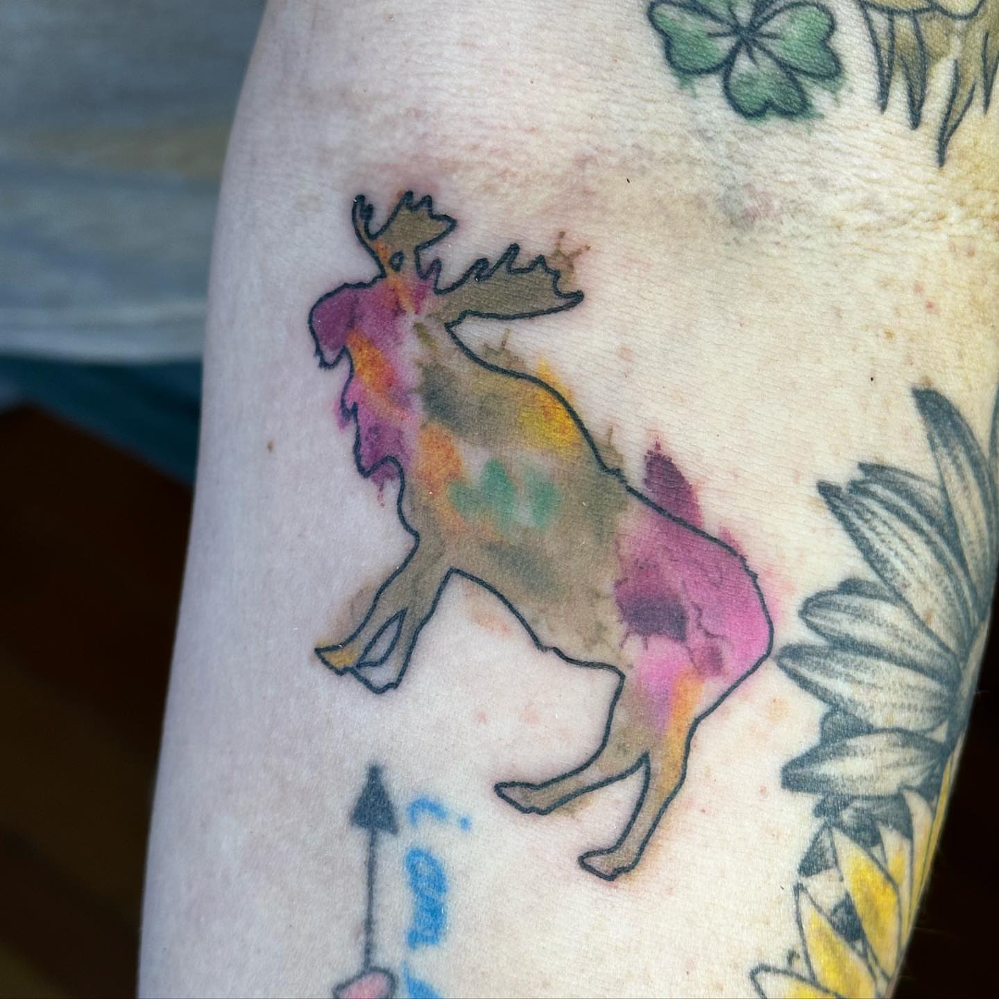 Tattoo by @salcustomtattoo — watercolor
