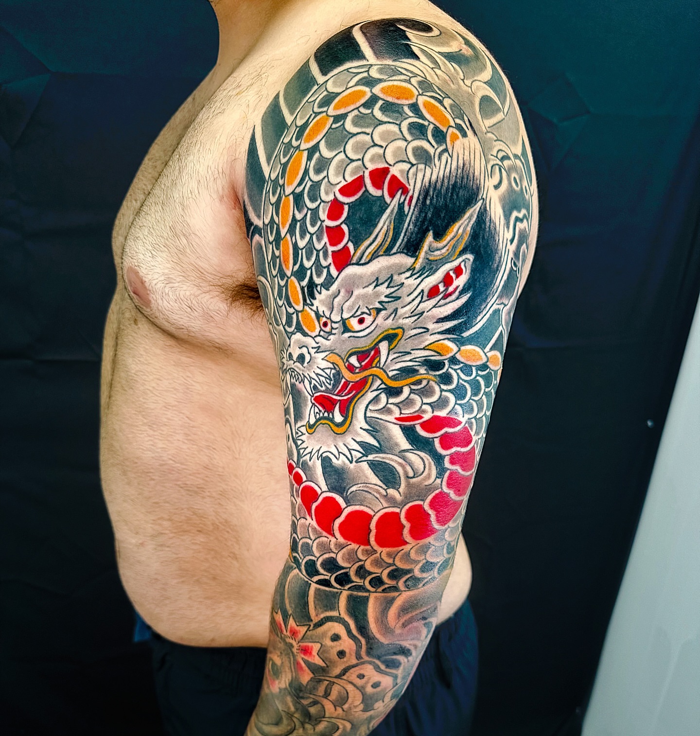 Tattoo by @mattbrookstattoo — japanese_irezumi