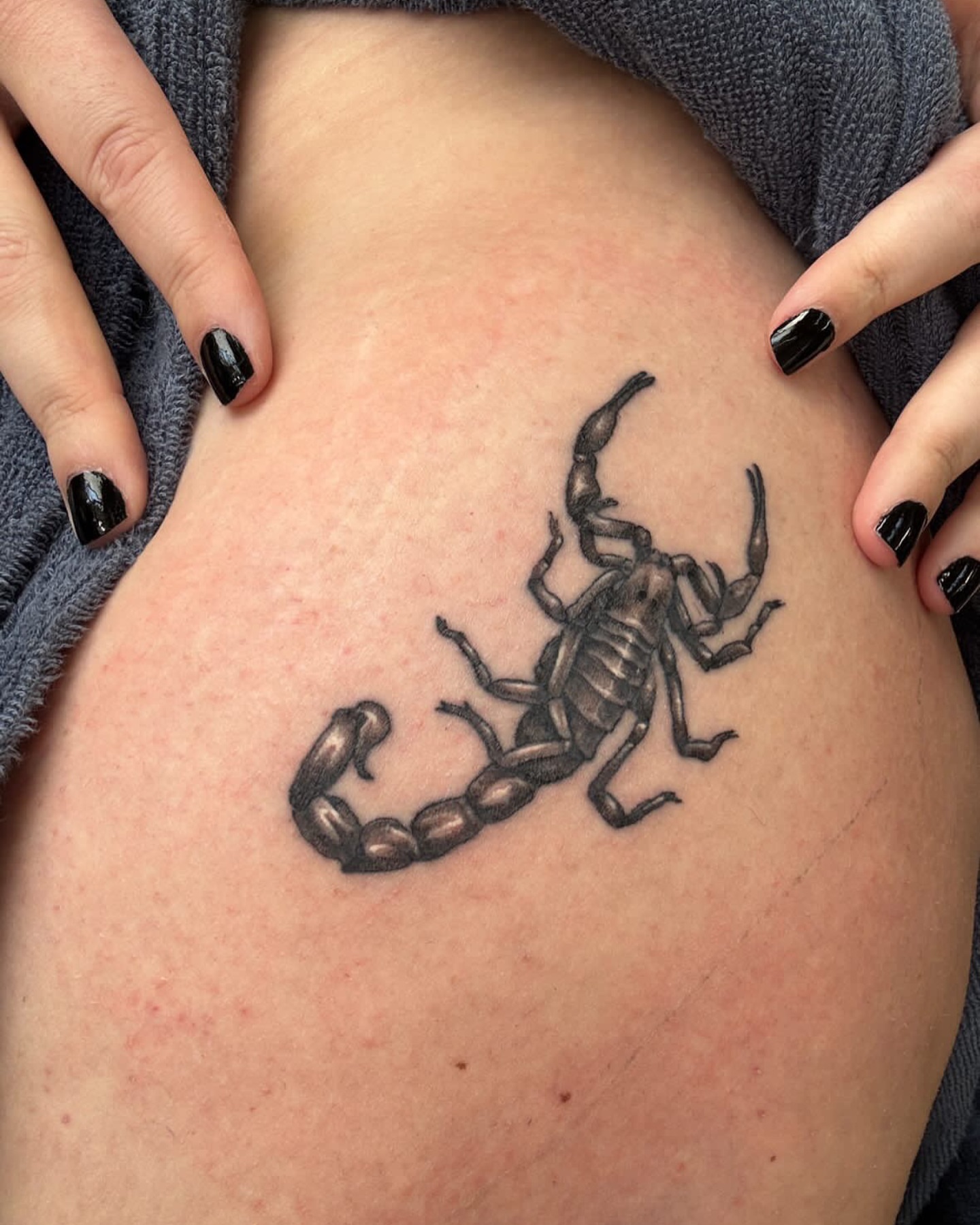 Tattoo by @madamartyr — black_and_grey