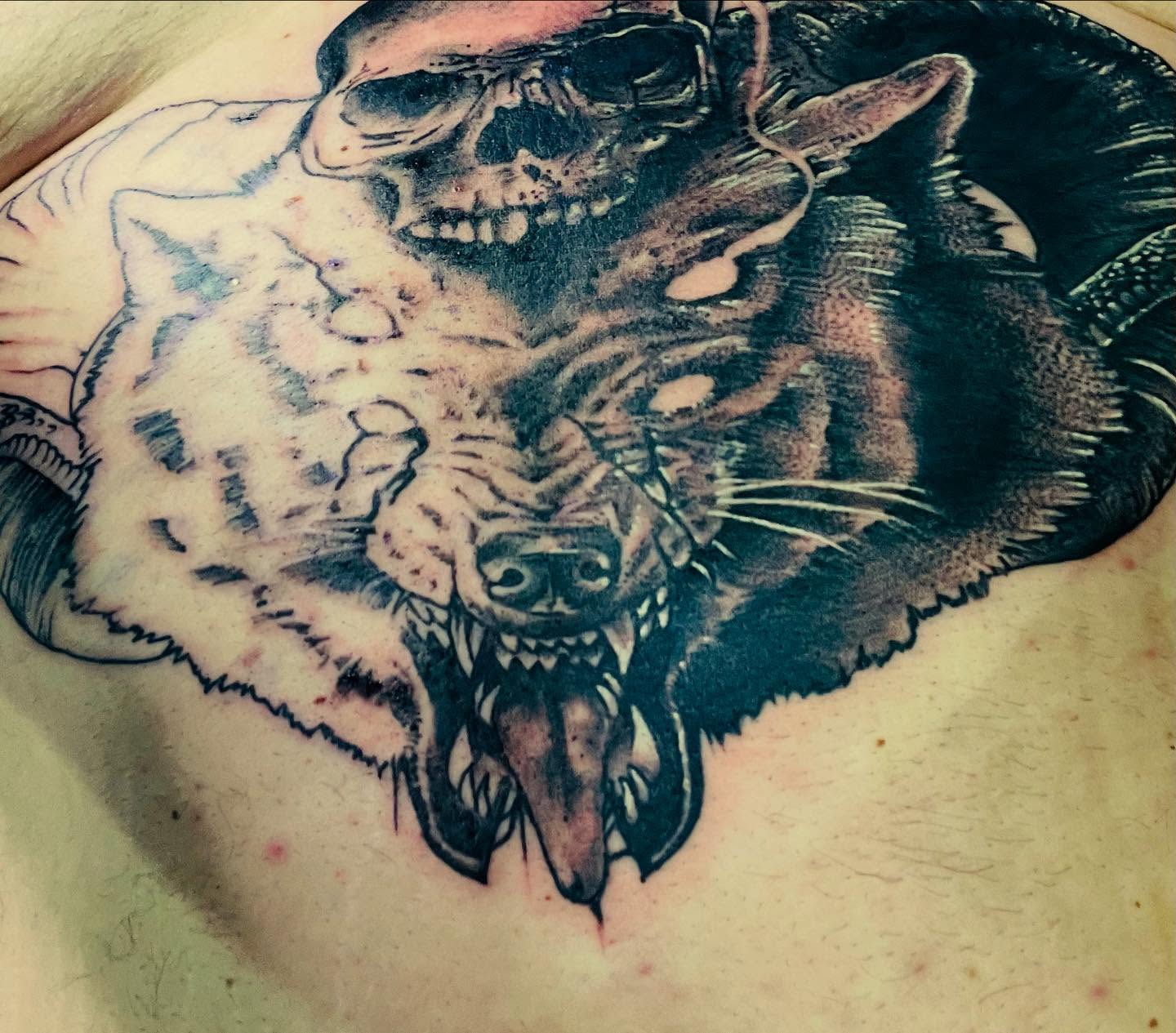Tattoo by @relentlesley83 — black_and_grey, realism