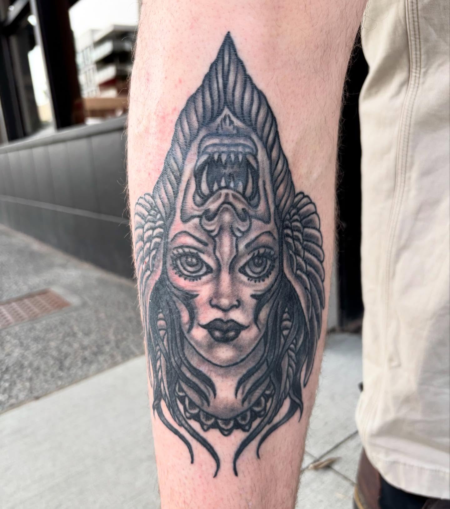 Tattoo by @stefanhagartattooer — black_and_grey, realism