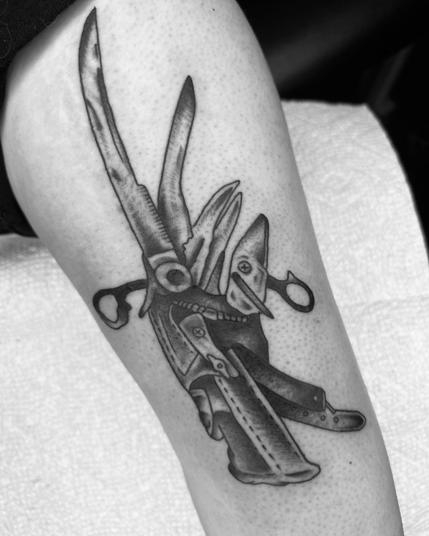 Tattoo by @alexlangtattoo — black_and_grey