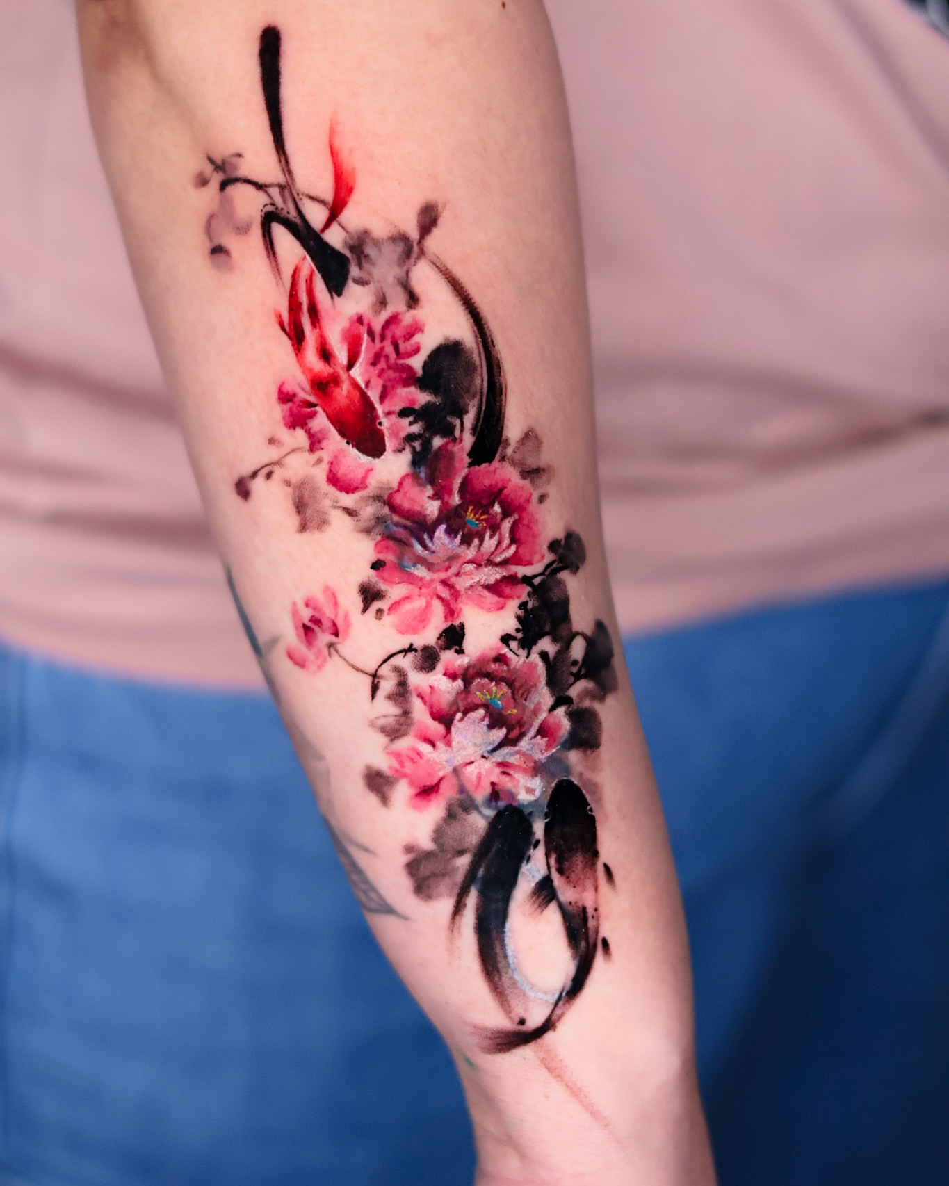 Tattoo by @kaki_tattooer — watercolor