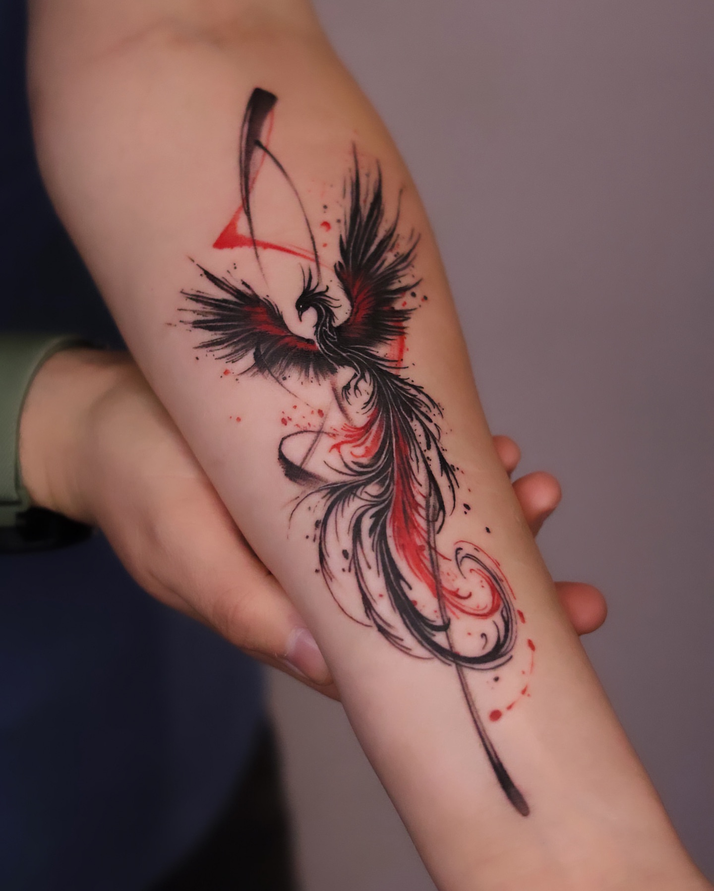 Tattoo by @kaki_tattooer — watercolor