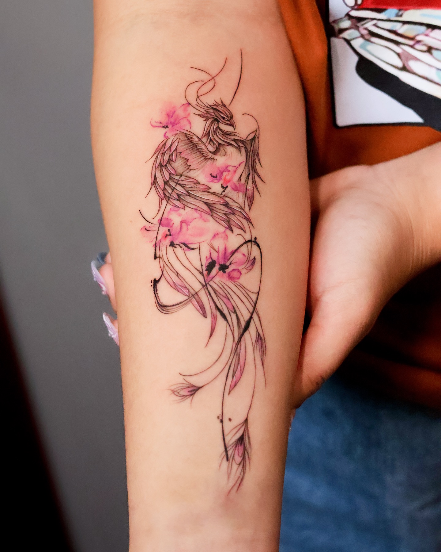 Tattoo by @kaki_tattooer — watercolor, new_school