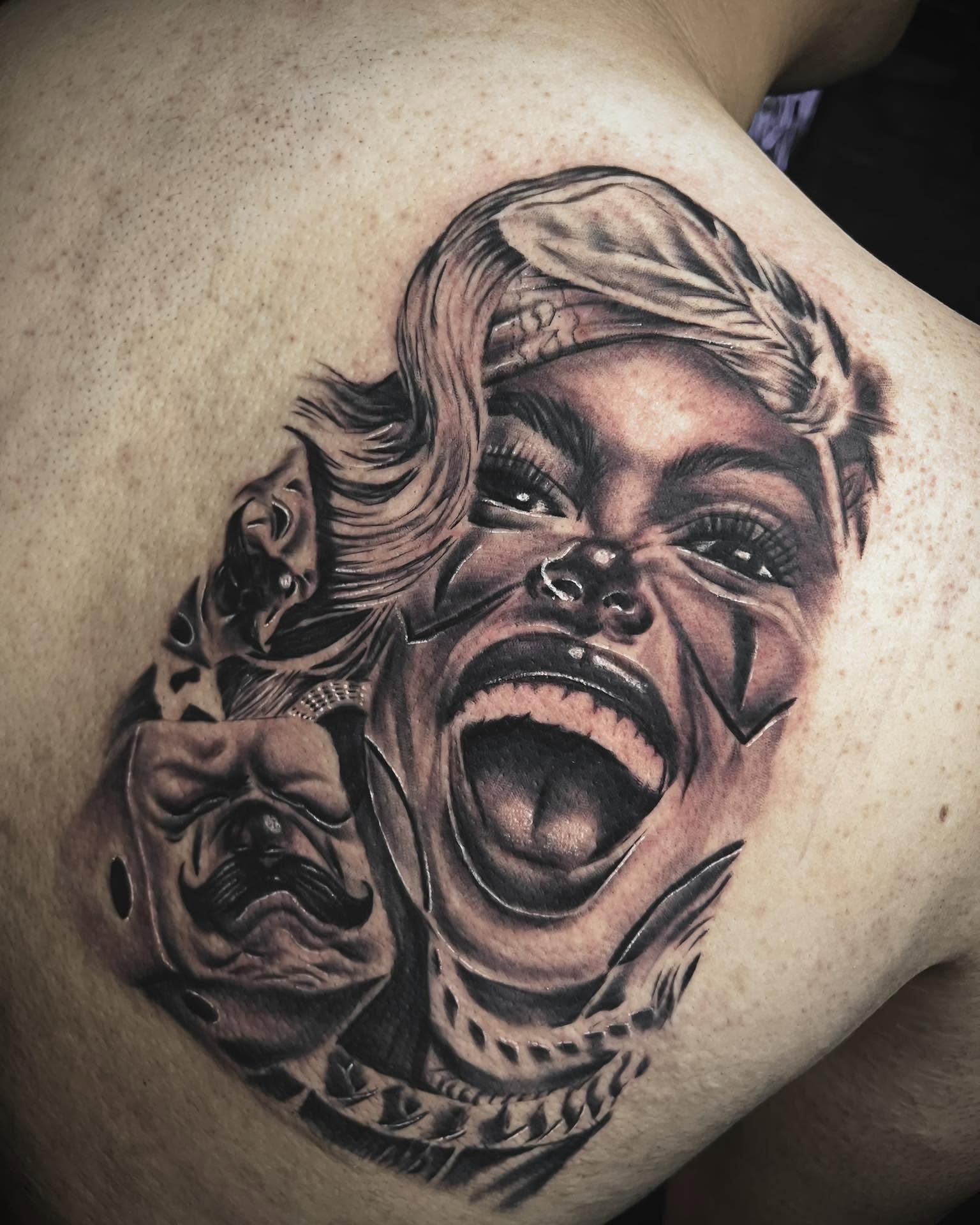 Tattoo by @yowmadfboy — realism, black_and_grey