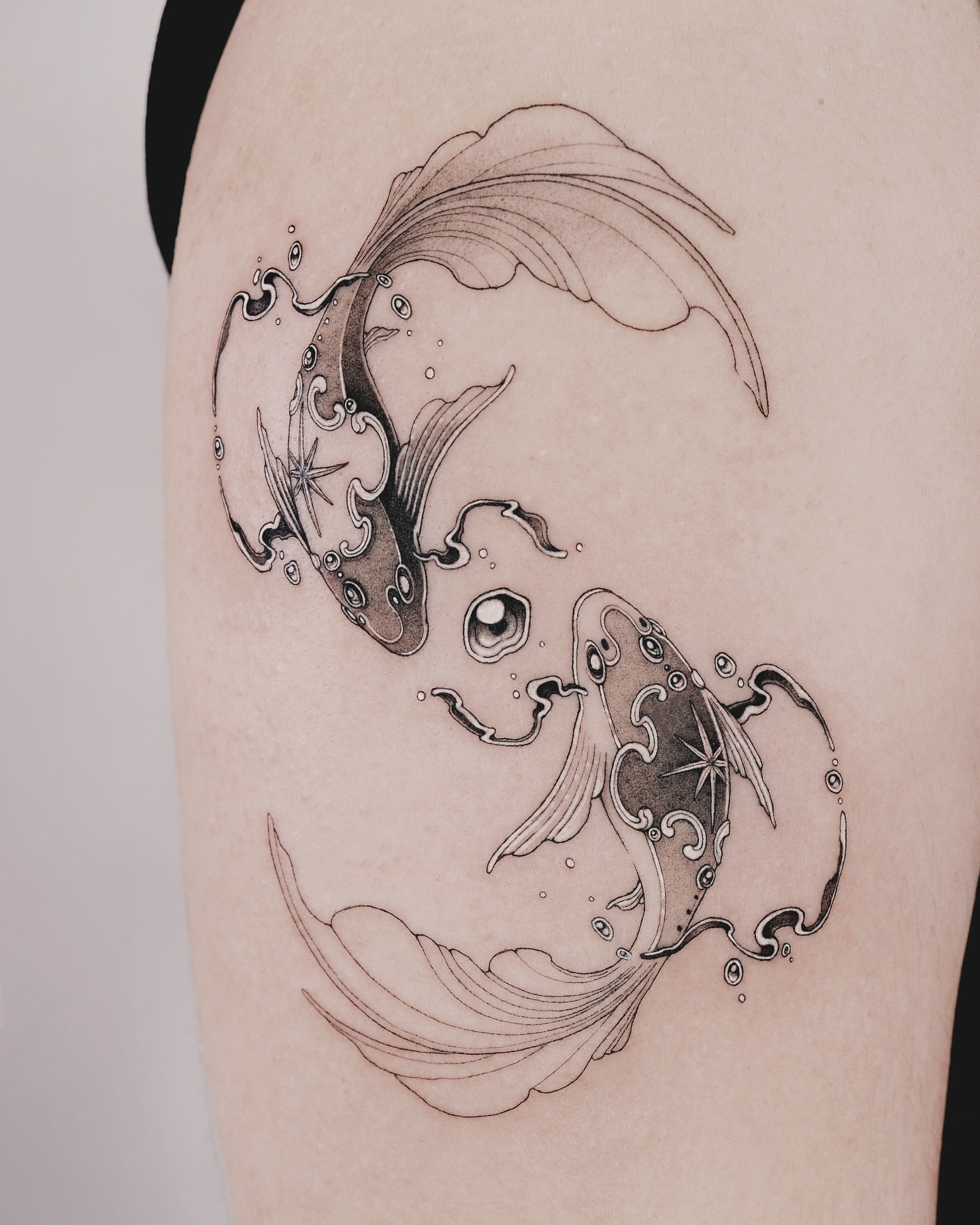 Tattoo by @pobitattoo — black_and_grey