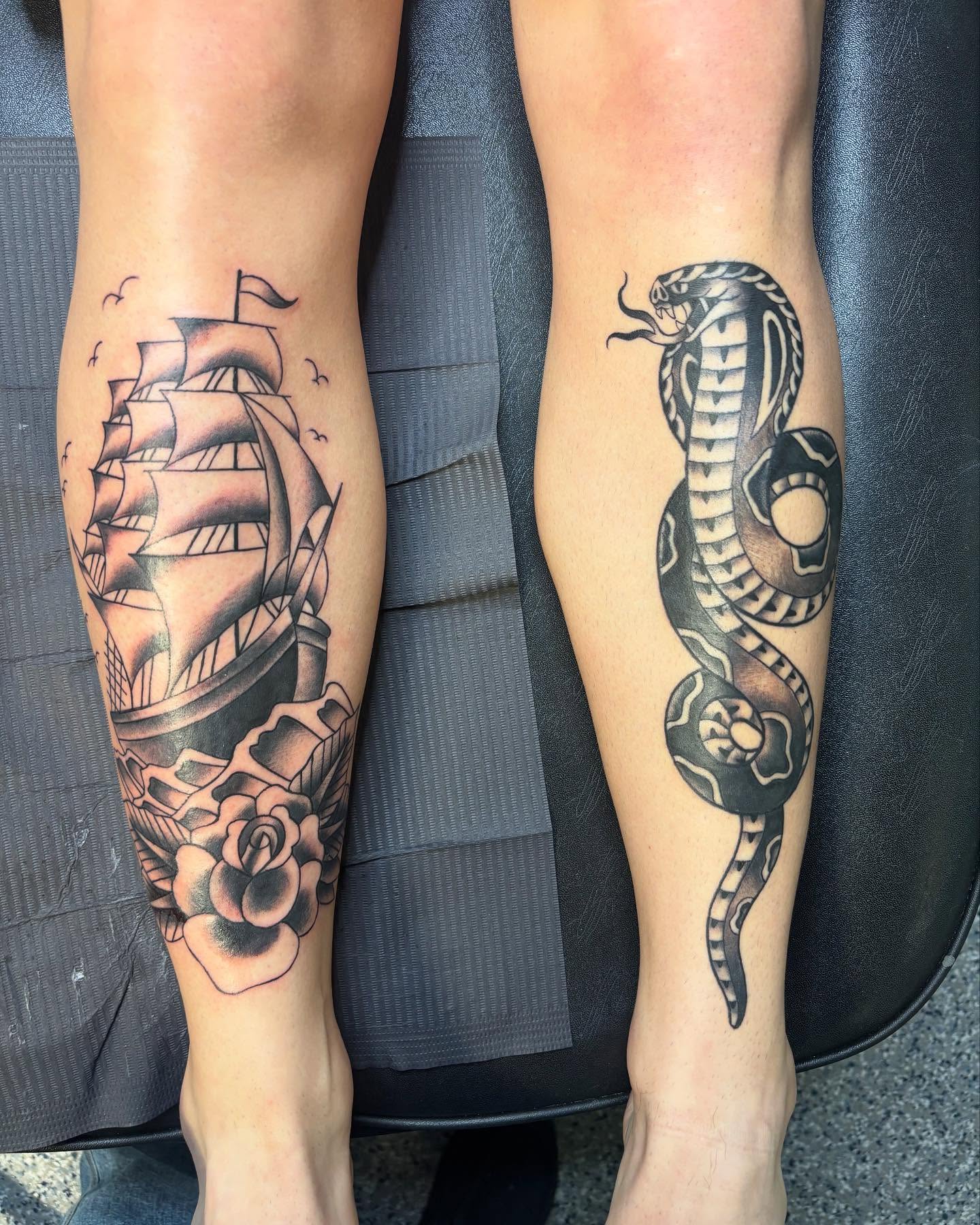 Tattoo by @tatt2dennis — american_traditional, black_and_grey