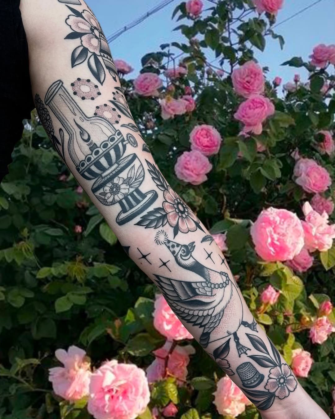 Tattoo by @bacontattoos — american_traditional, neo_traditional
