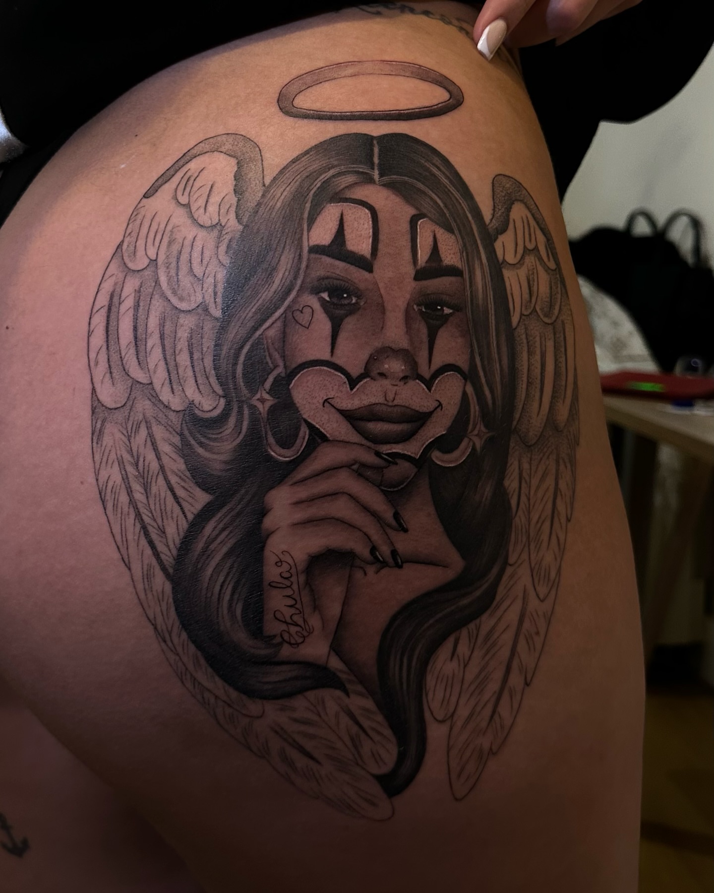Tattoo by @soppa_tattoo — black_and_grey