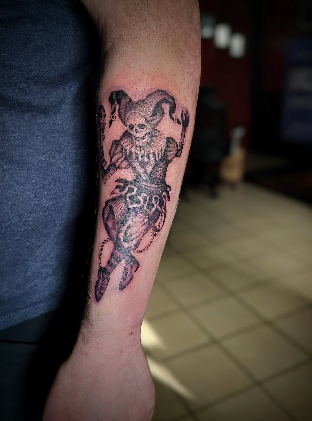 Tattoo by @creepybeazily — dark_realism, black_and_grey
