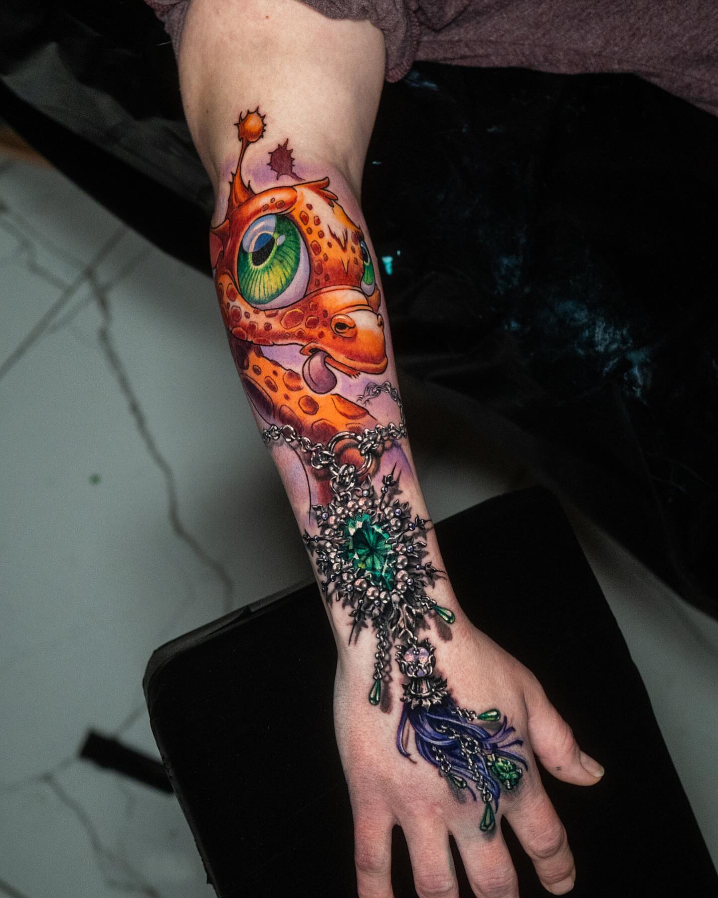 Tattoo by @jessesmithtattoos — realism, dotwork