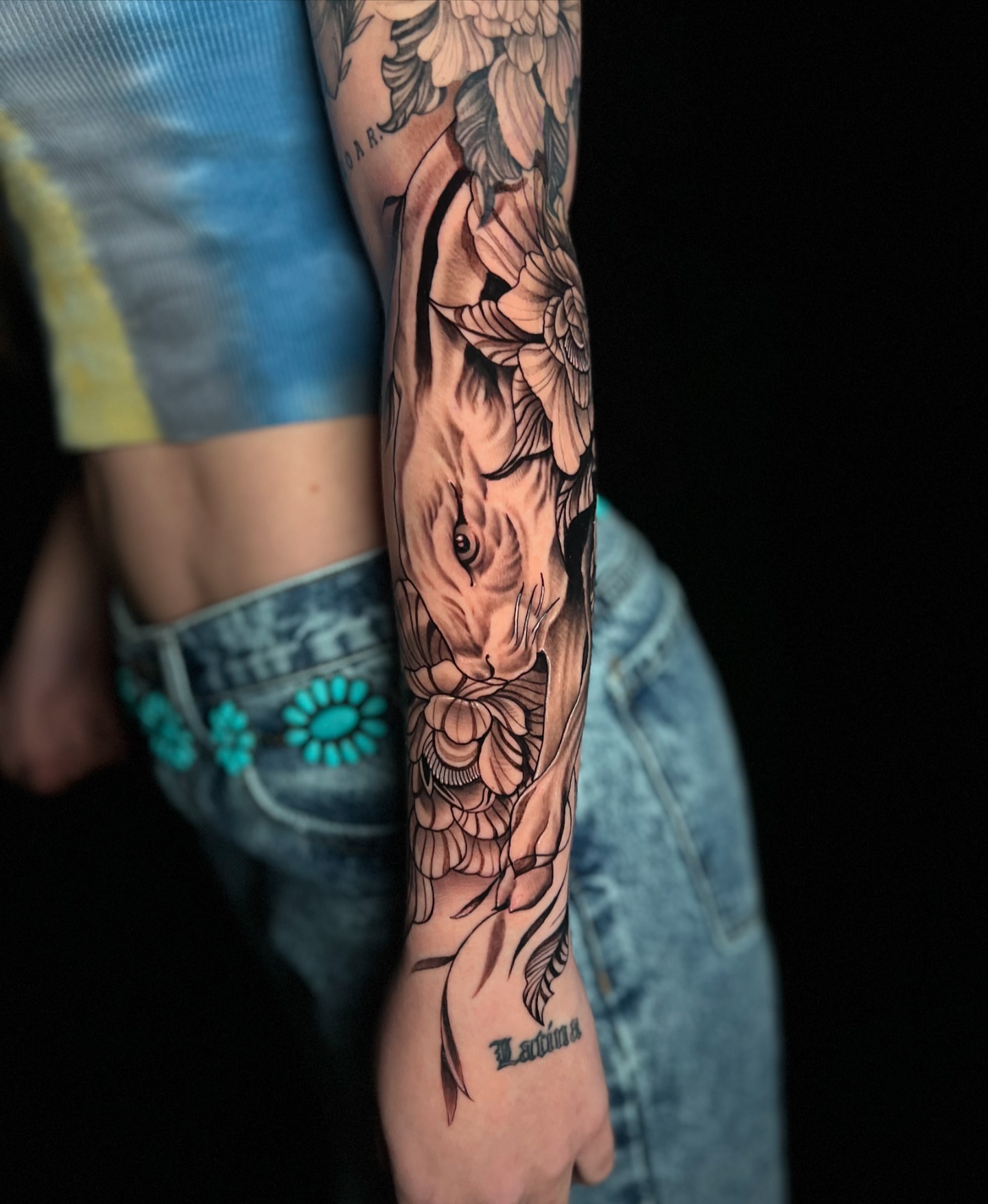 Tattoo by @xsebastiancalderonx — black_and_grey, realism