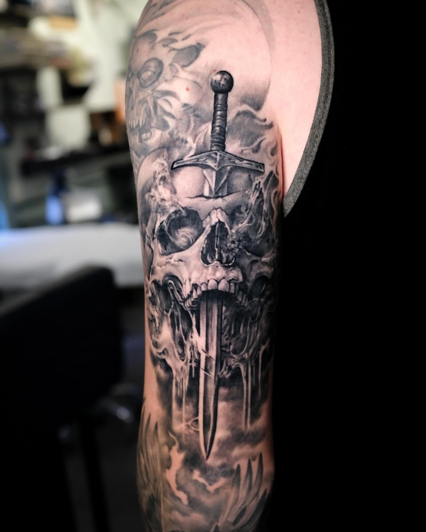 Tattoo by @marcelxbernhard — black_and_grey, realism