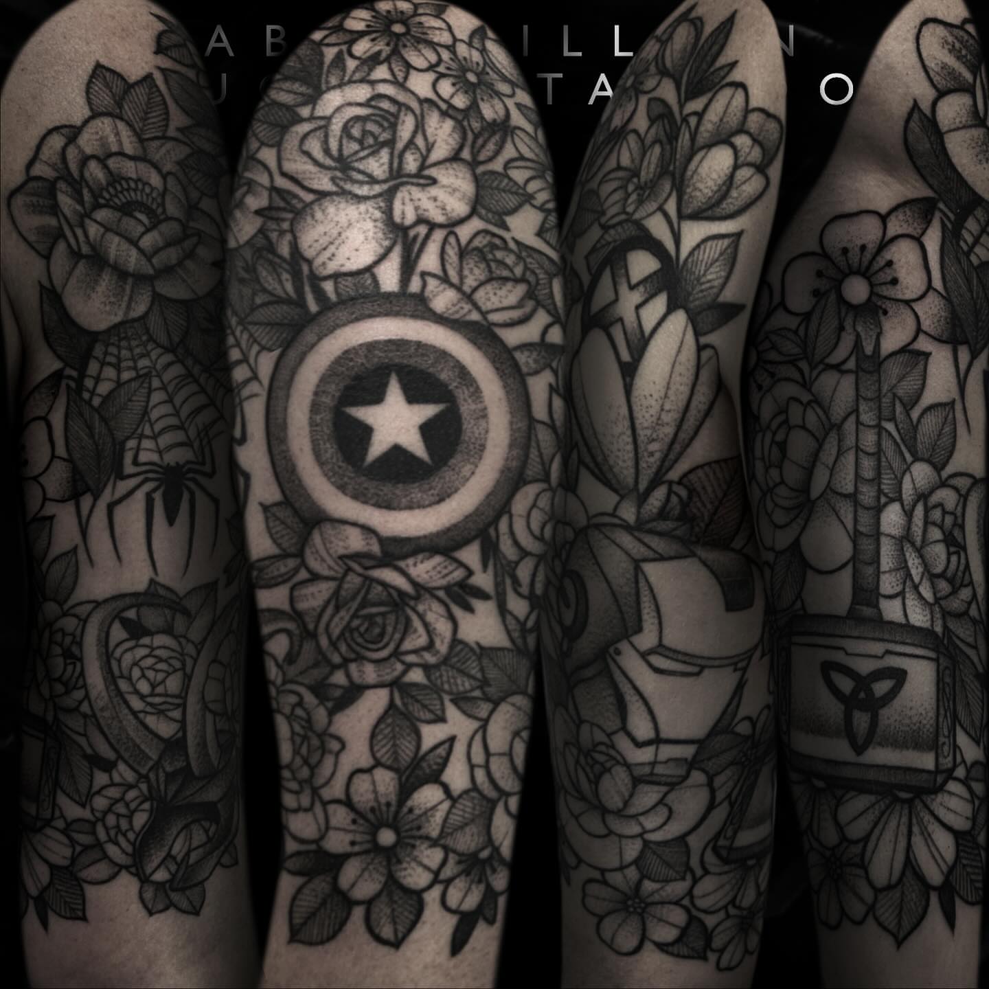 Tattoo by @tattooabel — black_and_grey