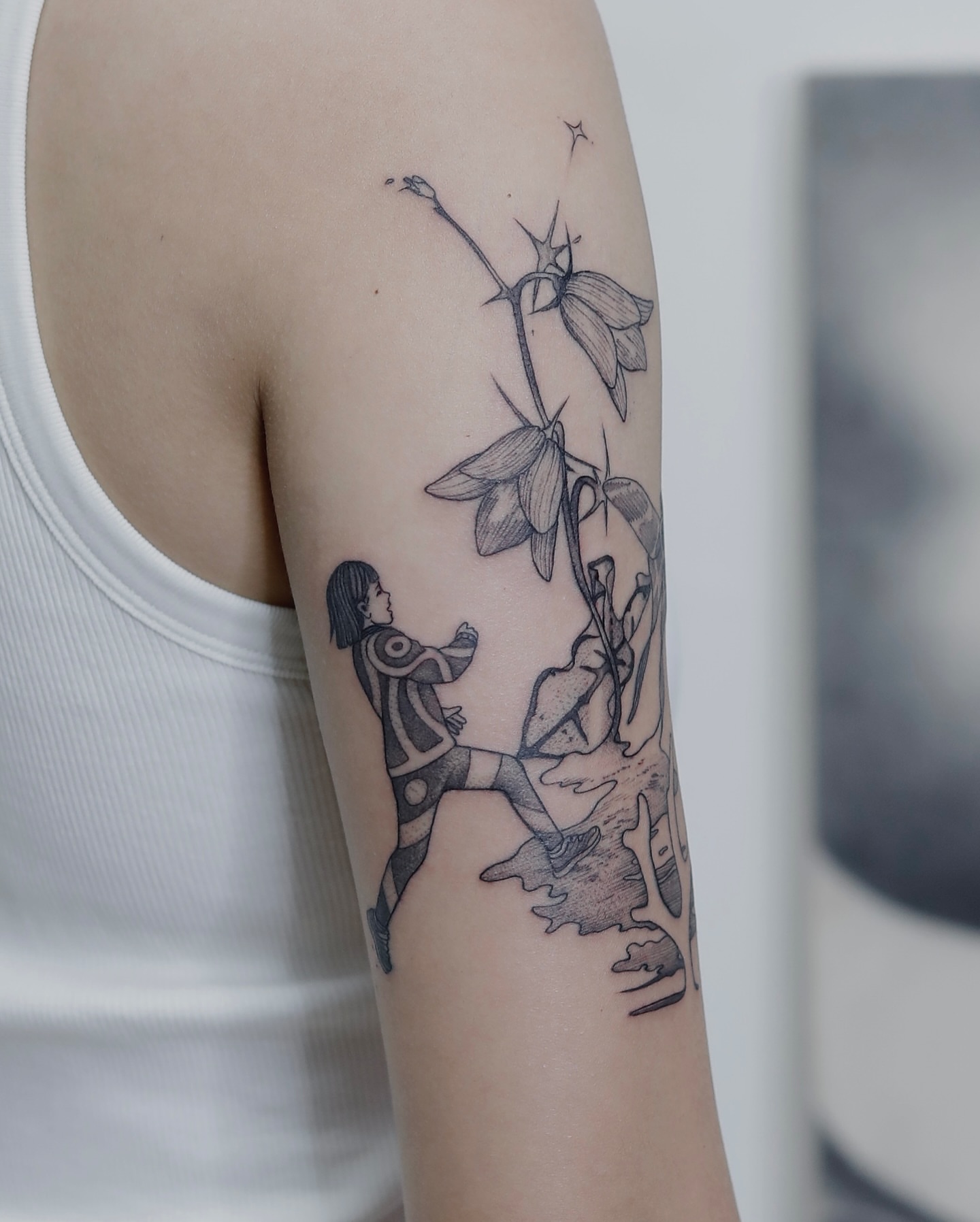 Tattoo by @liningtattoo — black_and_grey, realism
