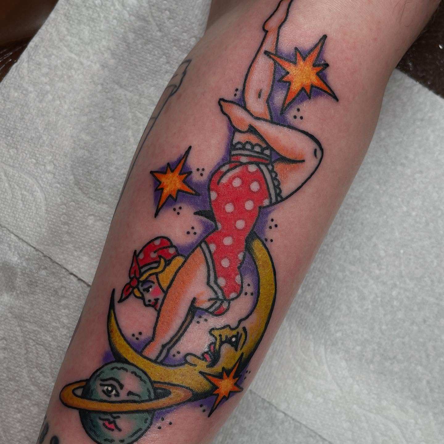 Tattoo by @craigsmithtattoos — american_traditional, trash_polka