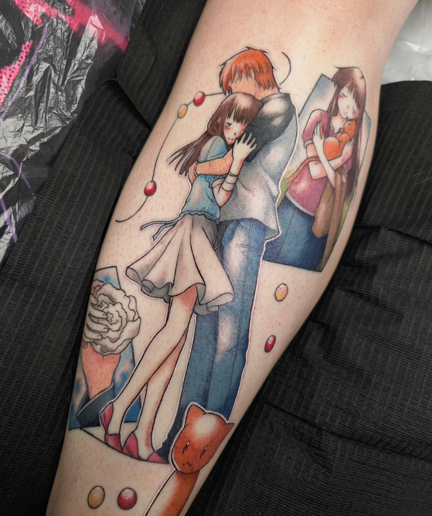 Tattoo by @tatoutofhell โ anime, dotwork