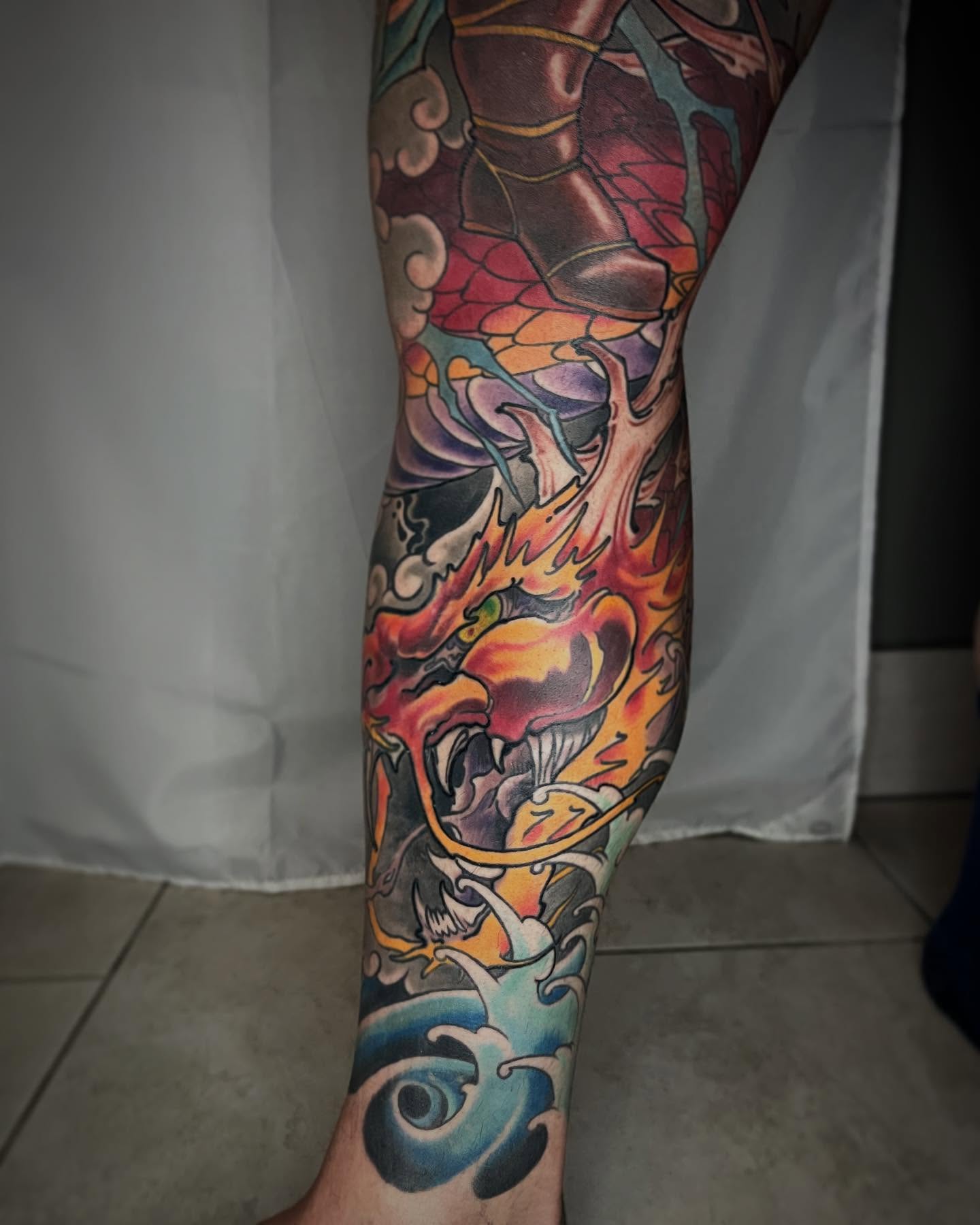 Dragon japanese irezumi tattoo on the forearm by biggstattoos