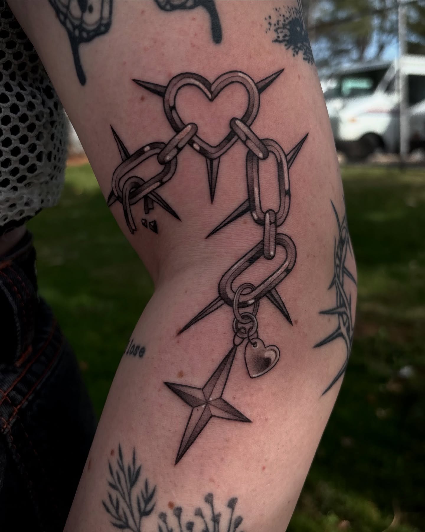 Tattoo by @tattoosbymeach — black_and_grey
