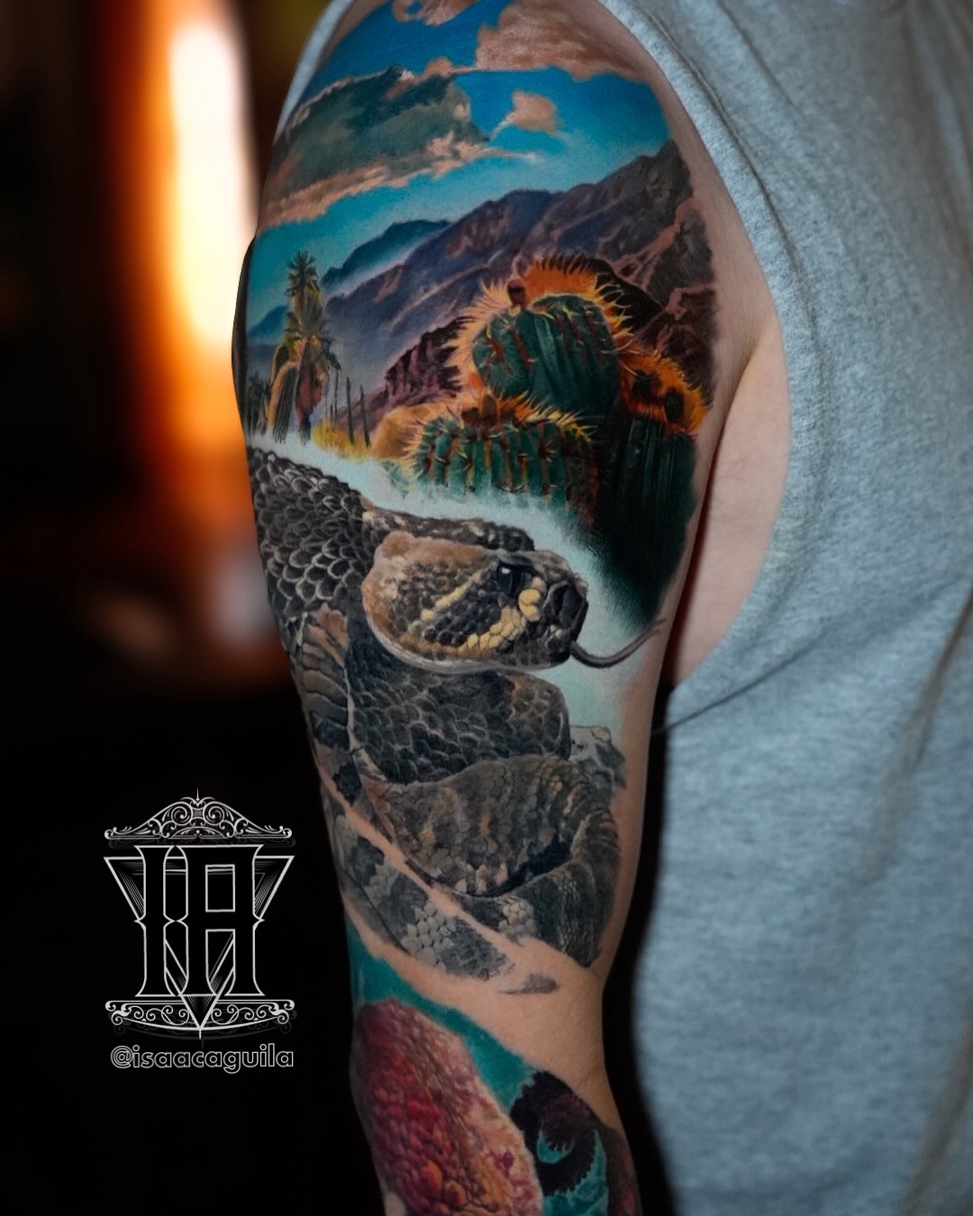 Tattoo by @isaacaguila โ realism, dotwork