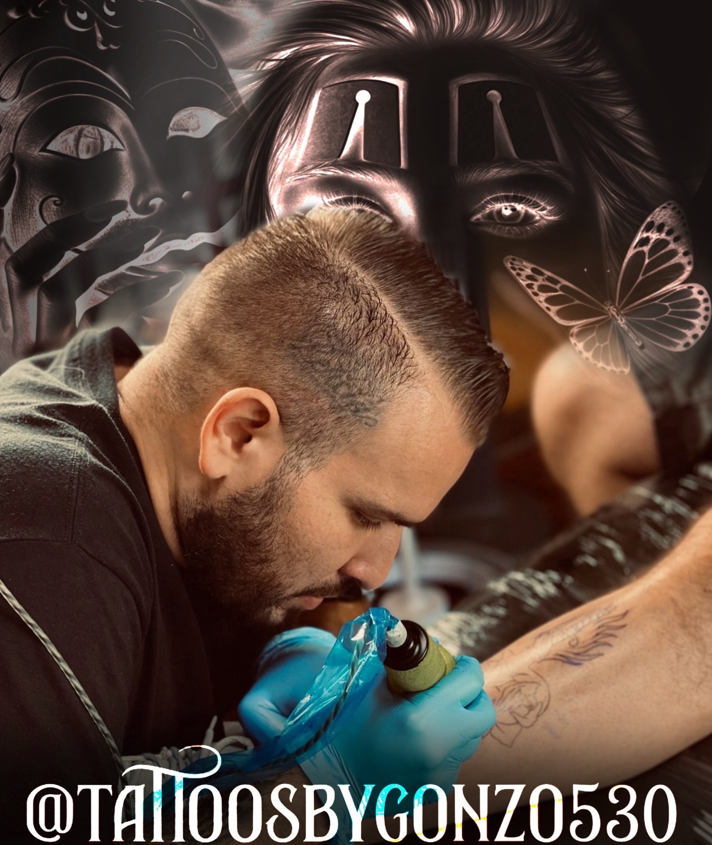 Tattoo by @tattoosbygonzo530 — dotwork