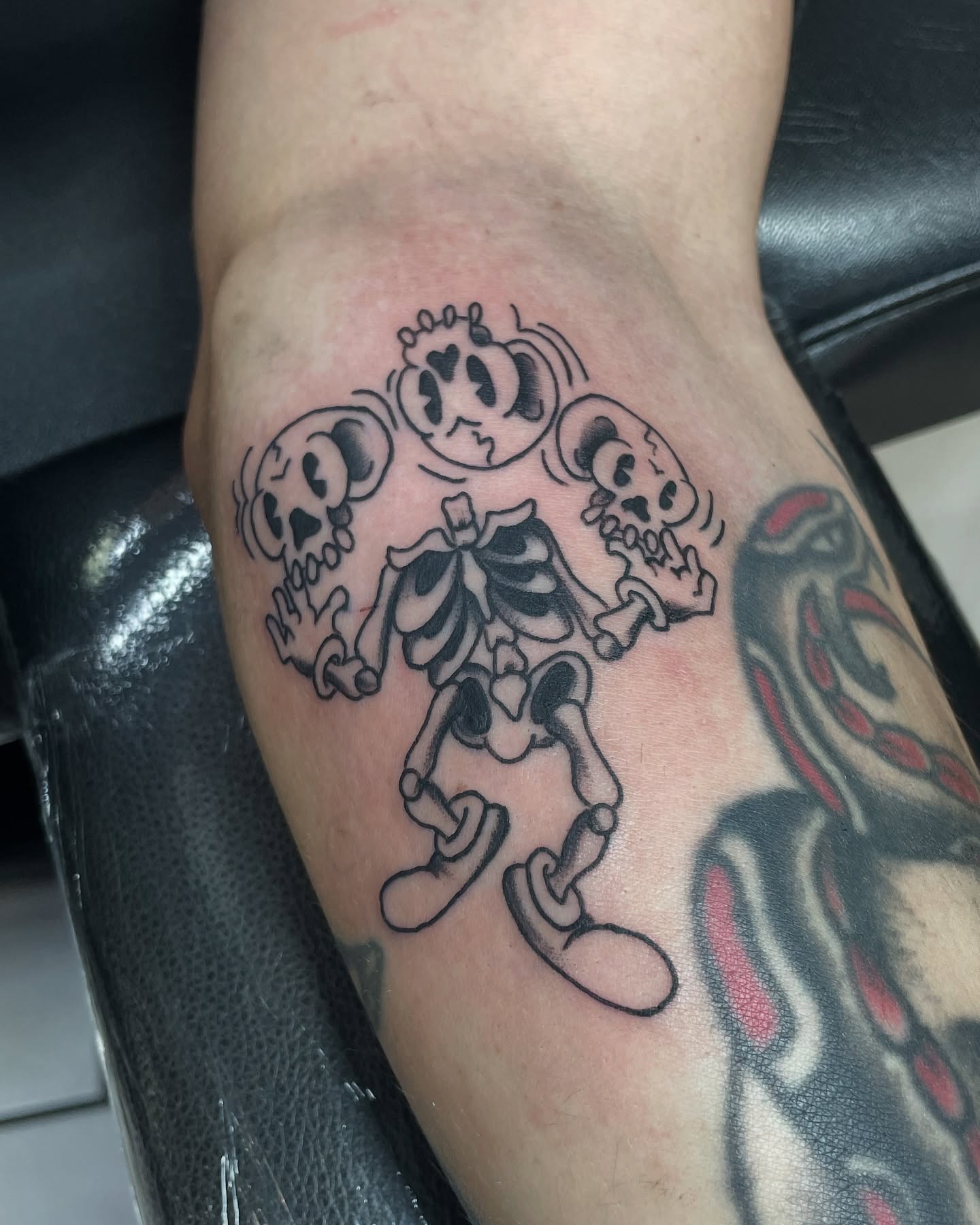 Tattoo by @skullinkmarie β black_and_grey