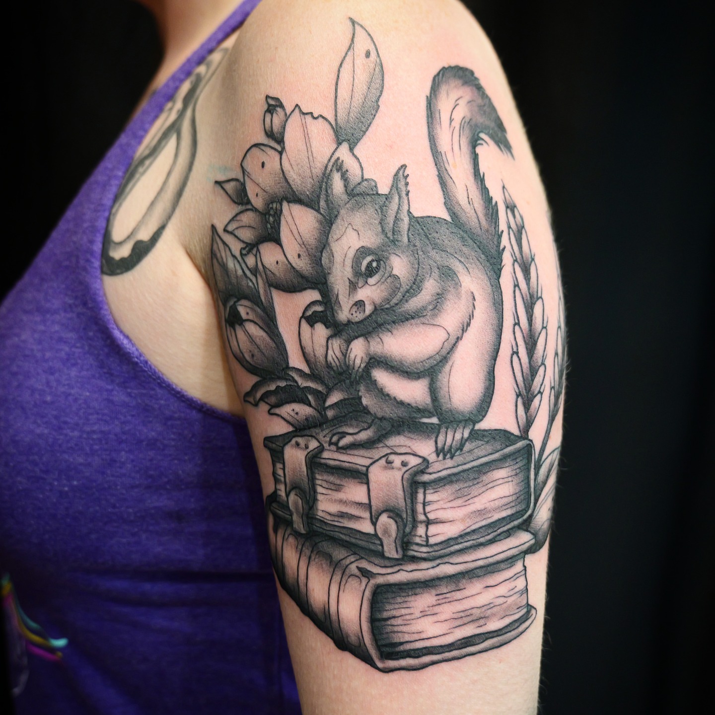 Tattoo by @dunebuggybobby — realism, black_and_grey