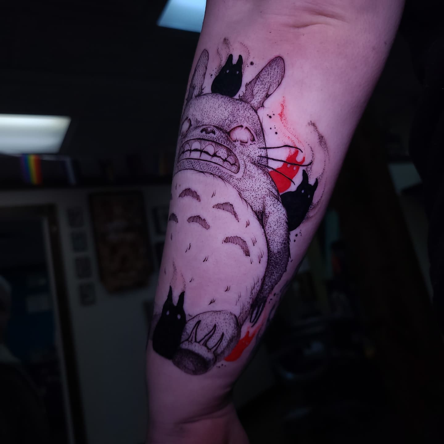 Tattoo by @boxofguts — dotwork