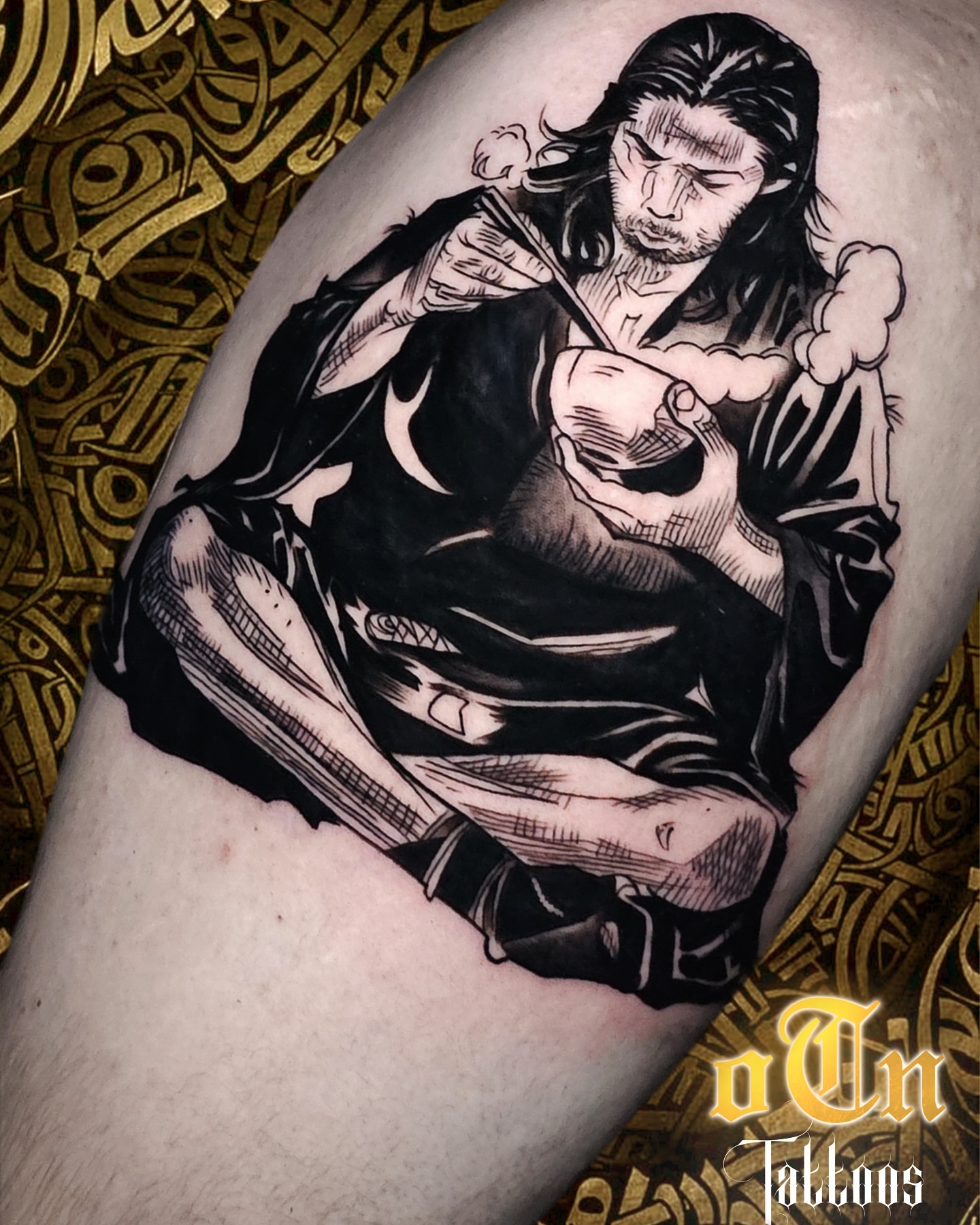 Tattoo by @josh_otn — black_and_grey