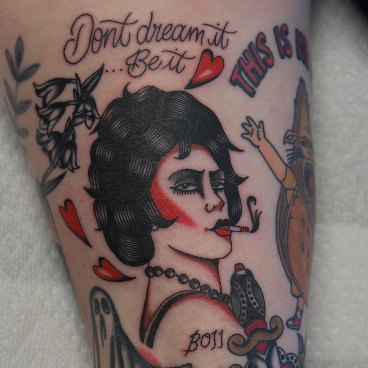 Flapper woman American traditional tattoo on the forearm by @ryleecoyote, New York, New York