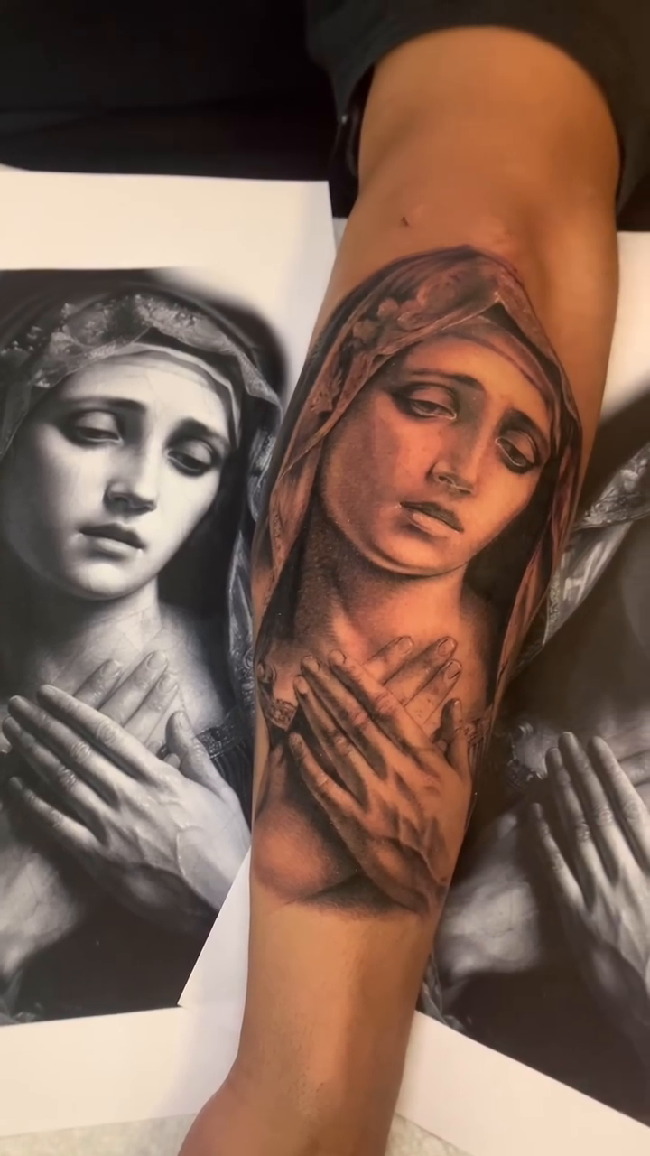 Tattoo by @rorystats — realism, black_and_grey